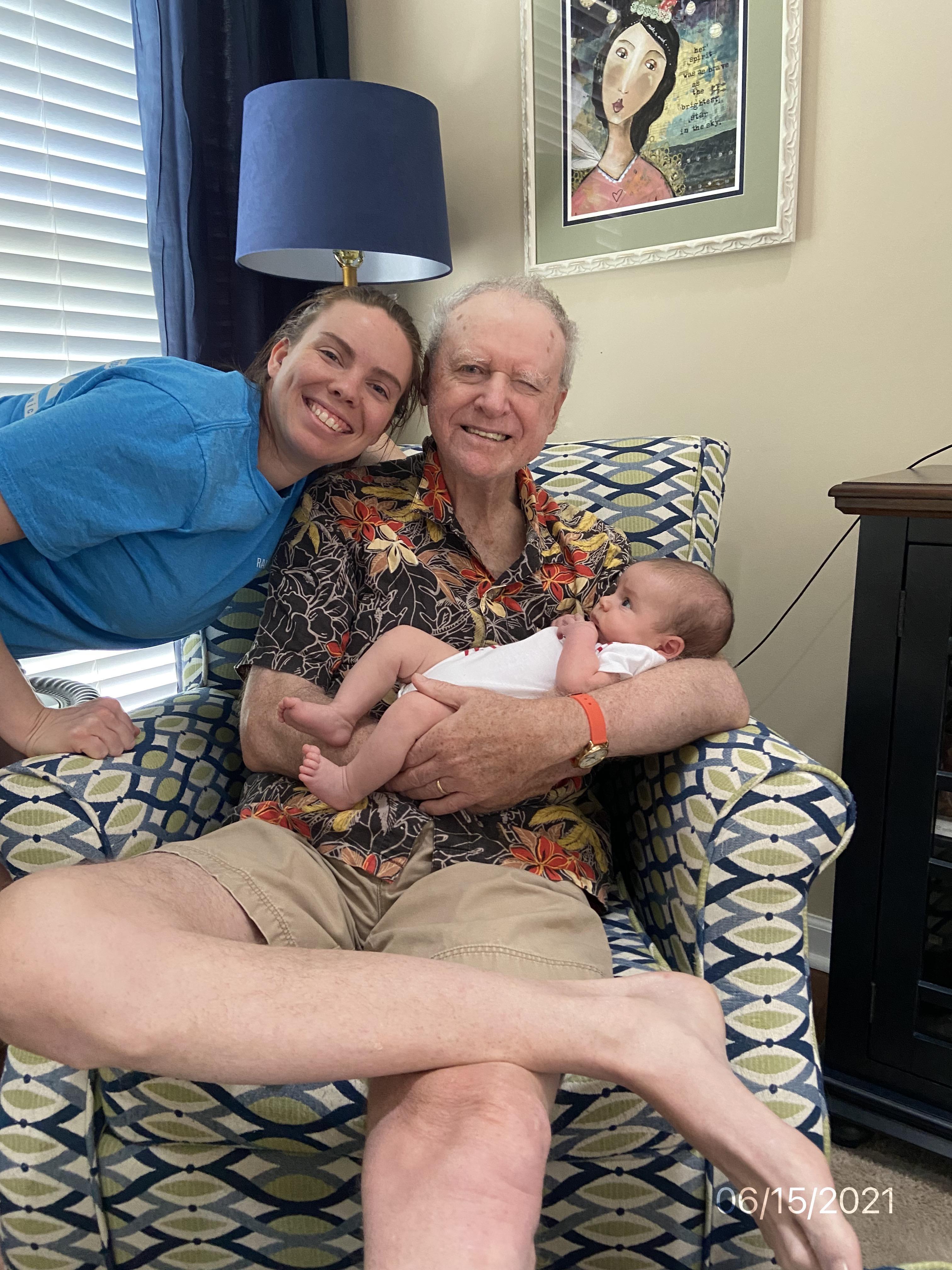 Carl with niece Allie and gre…