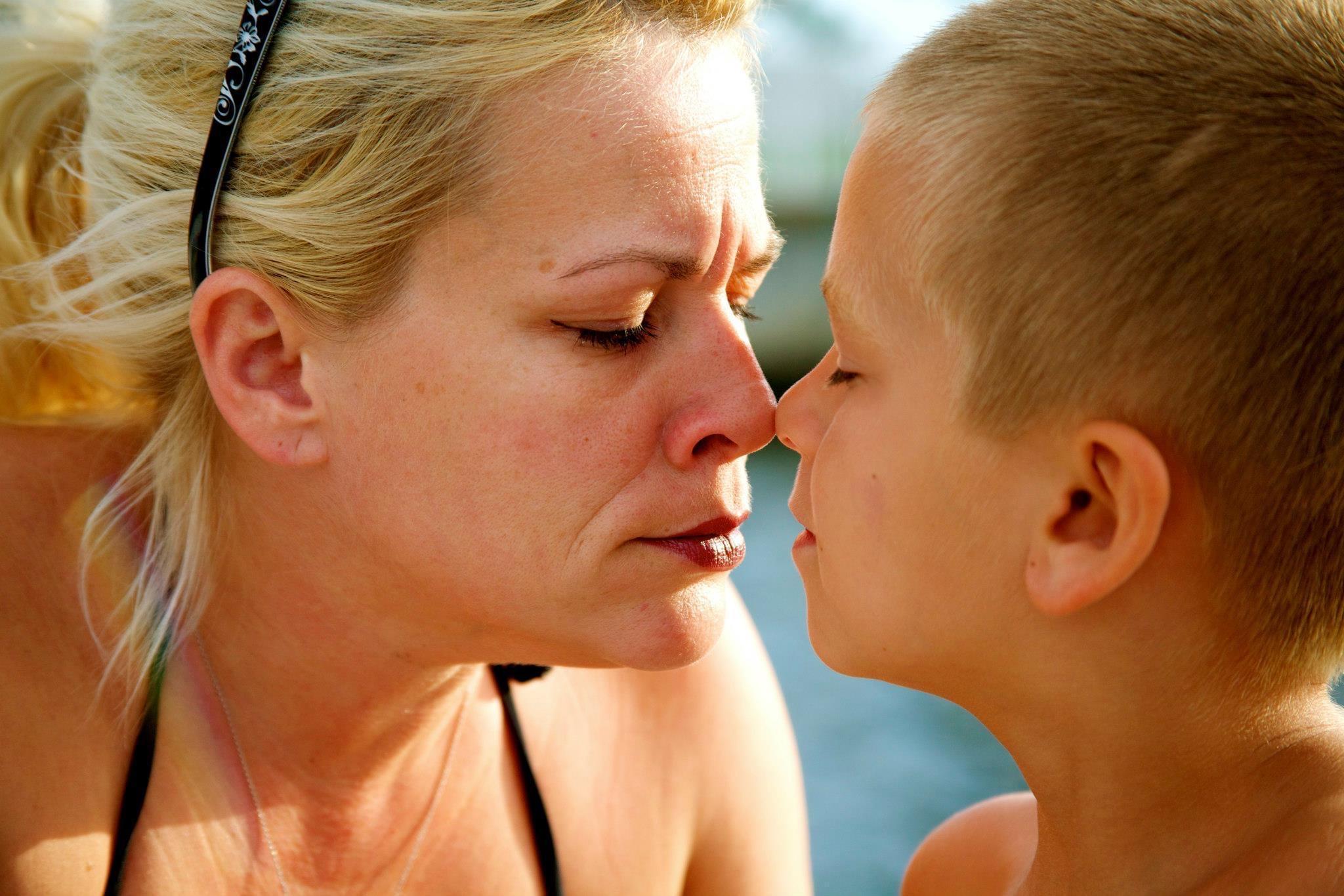Family boating excursion. Mom…