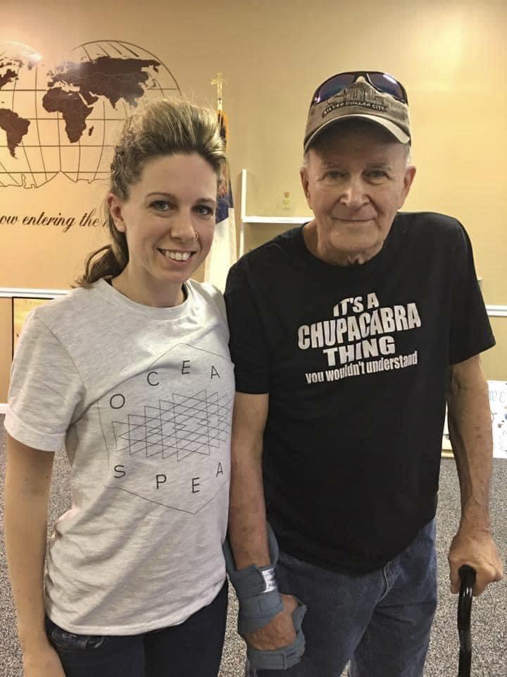 Dad and his daughter, Sarah