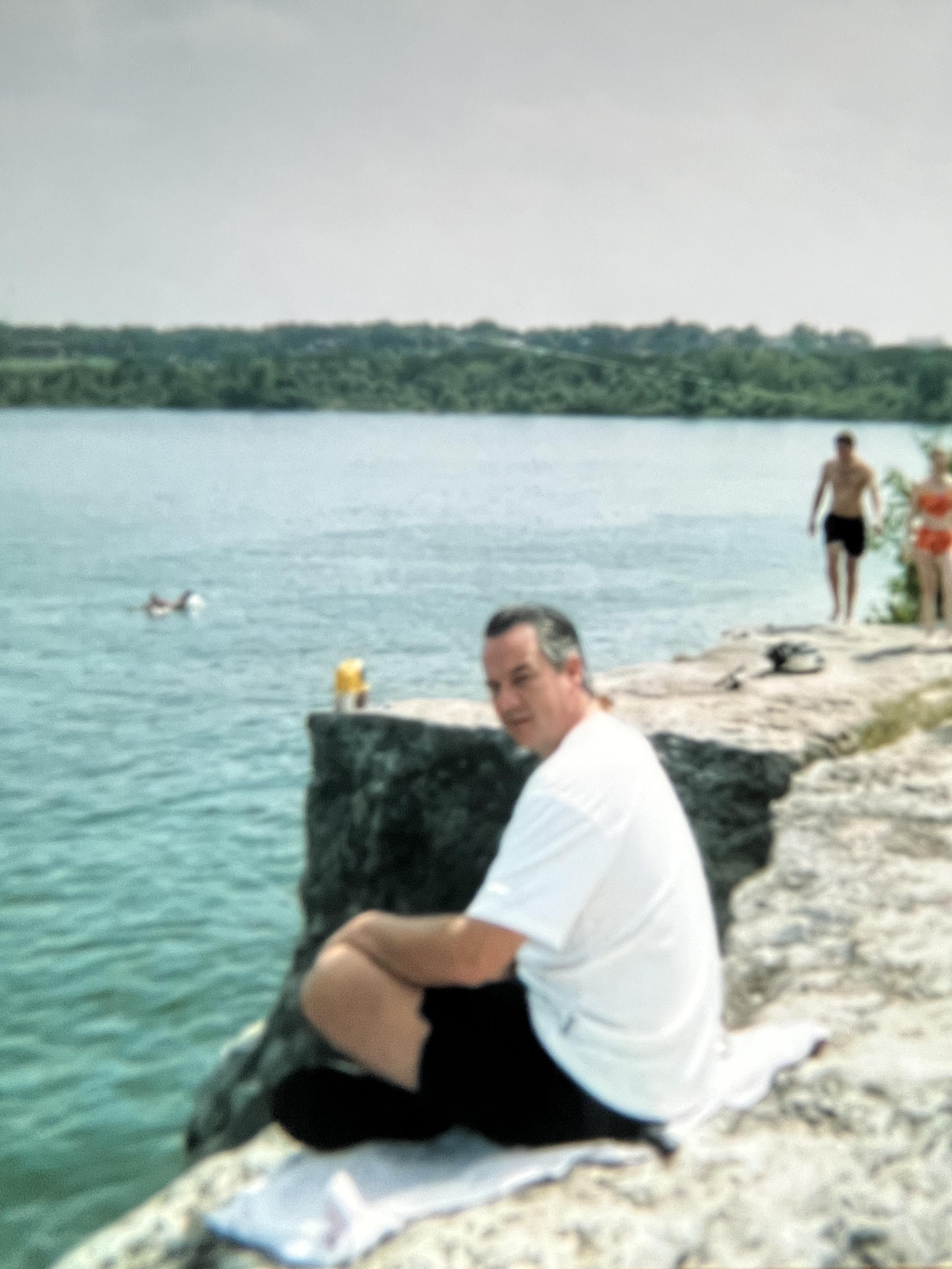 Larry enjoying Lake Whitney a…