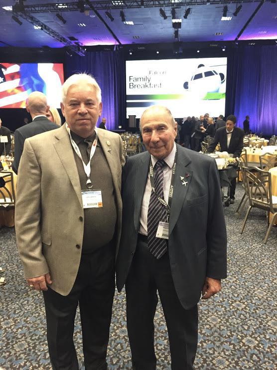John with Serge Dassault.