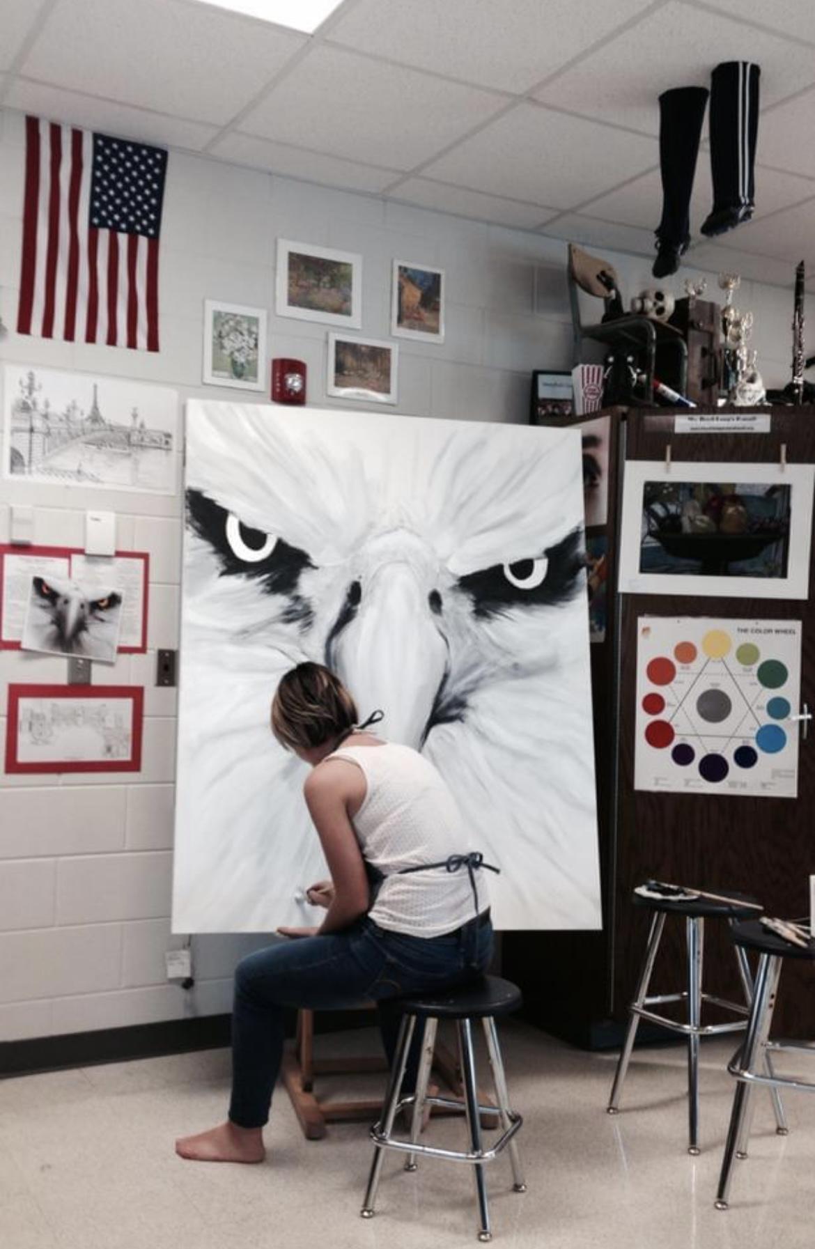 Hannah doing what she loved. …