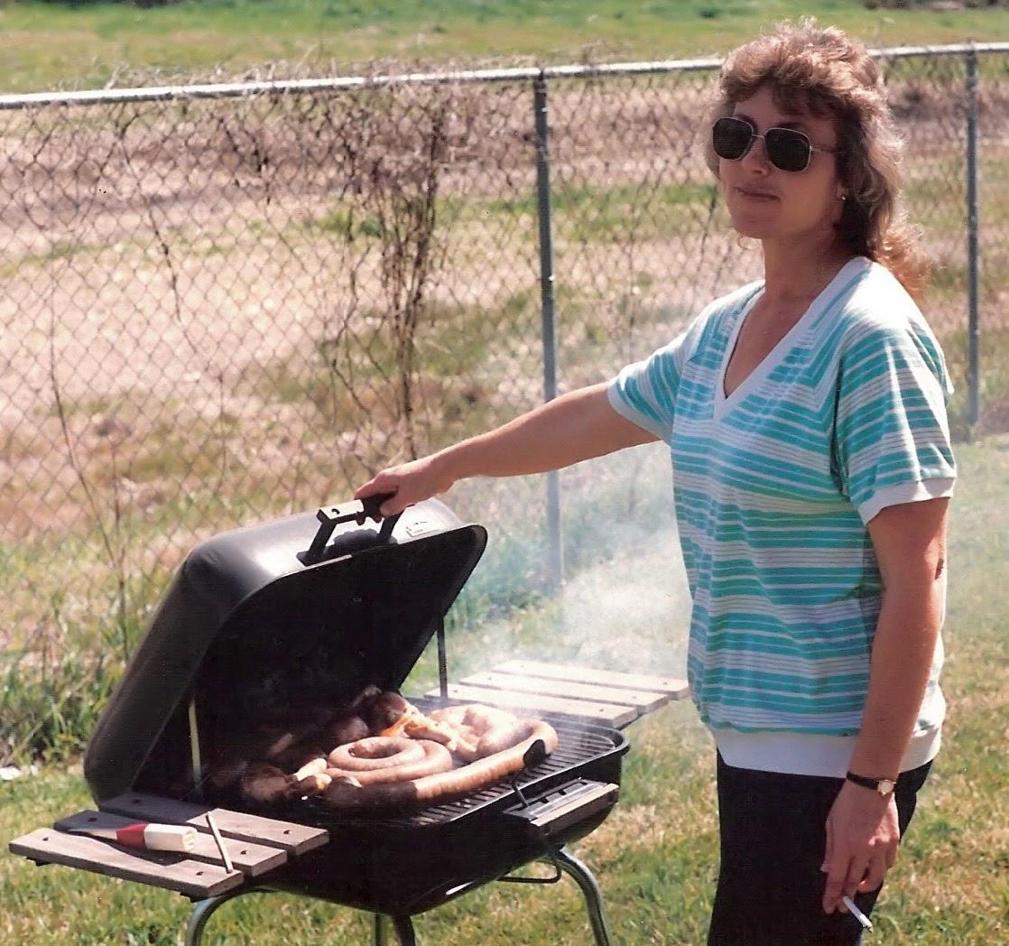 Diana Todd BBQing! Yum!