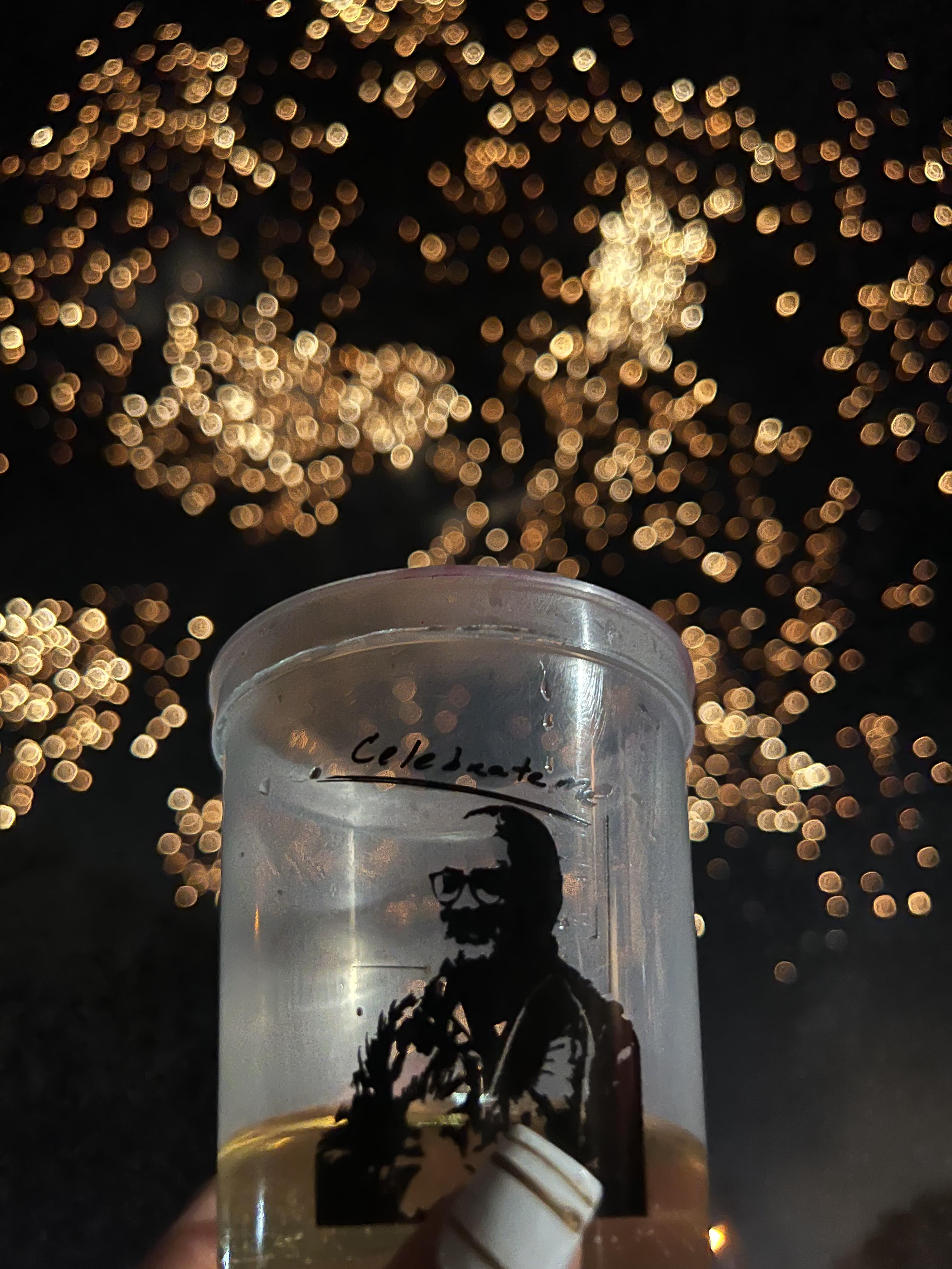 Lighting up the sky for you a…