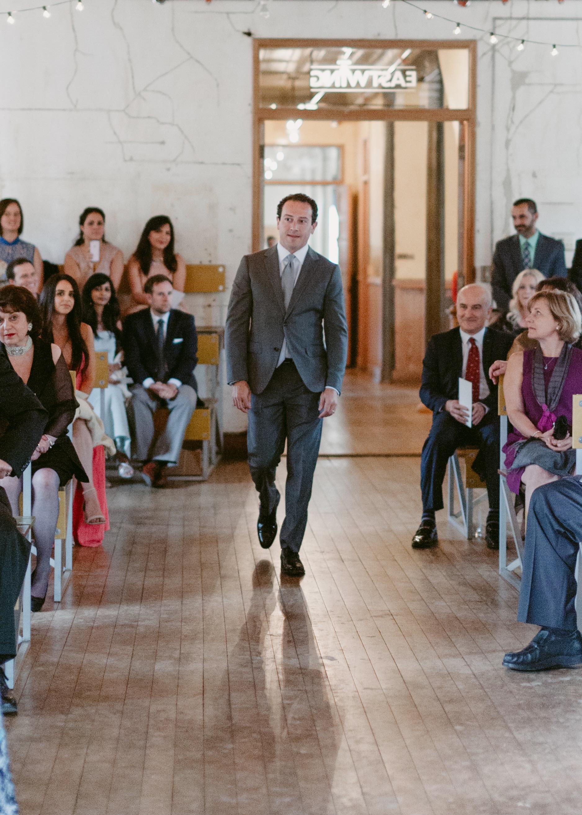 Scott walking the aisle at La…
