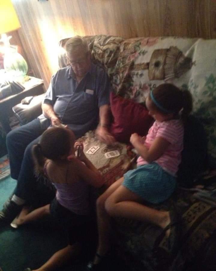 Grampy great teaches them car…