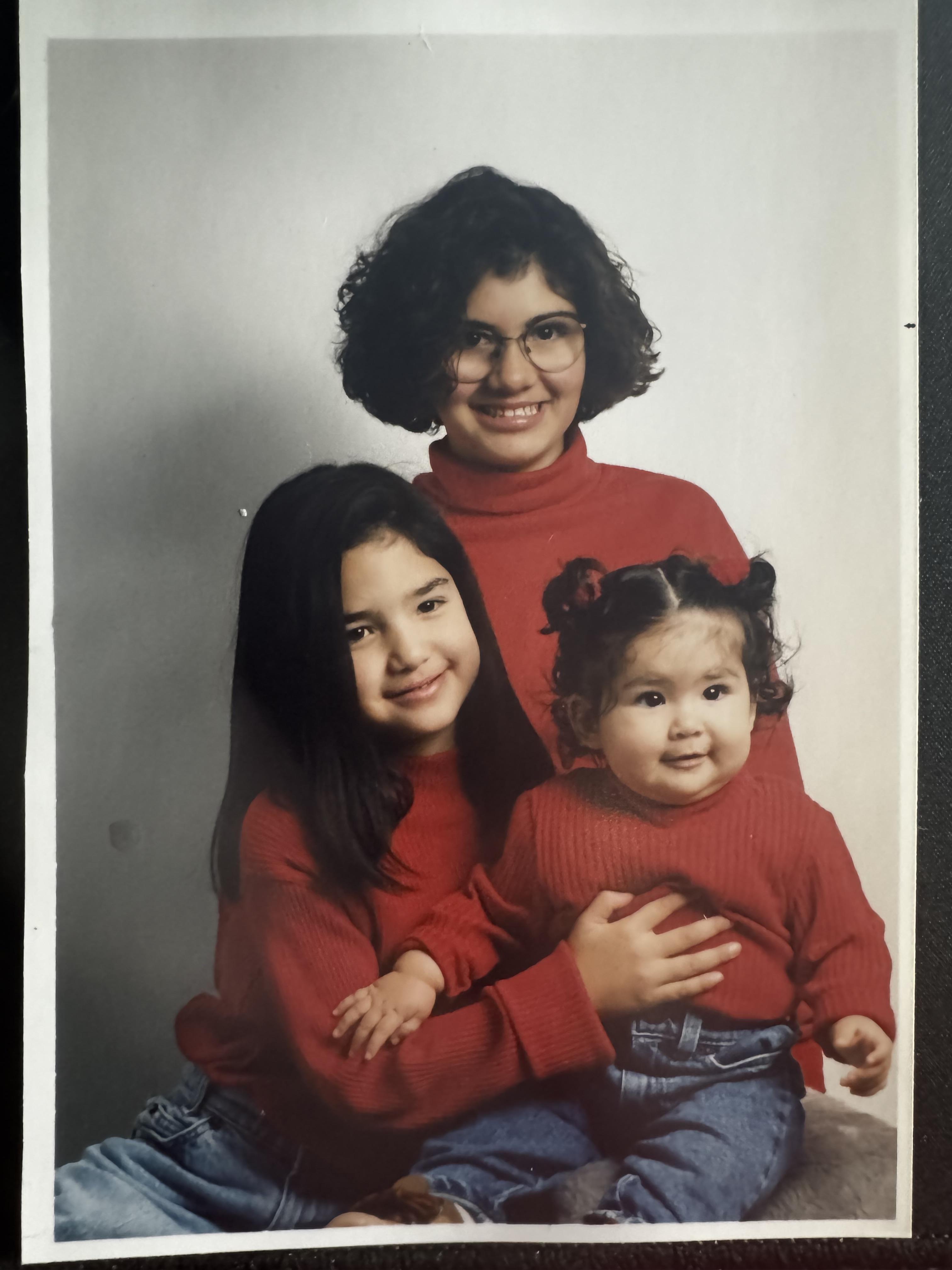 With sister Ilycia and Mina