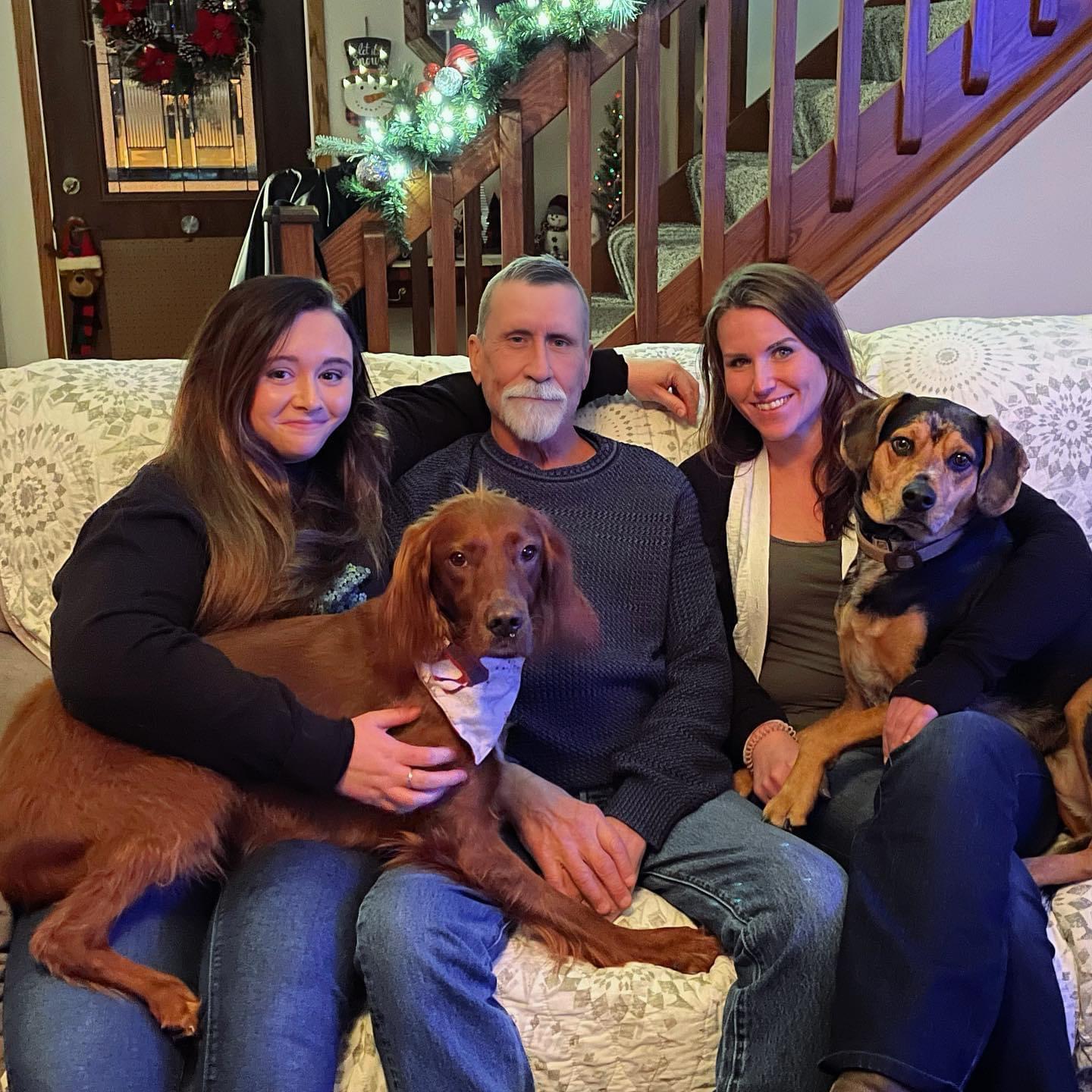 Christmas with his daughters …