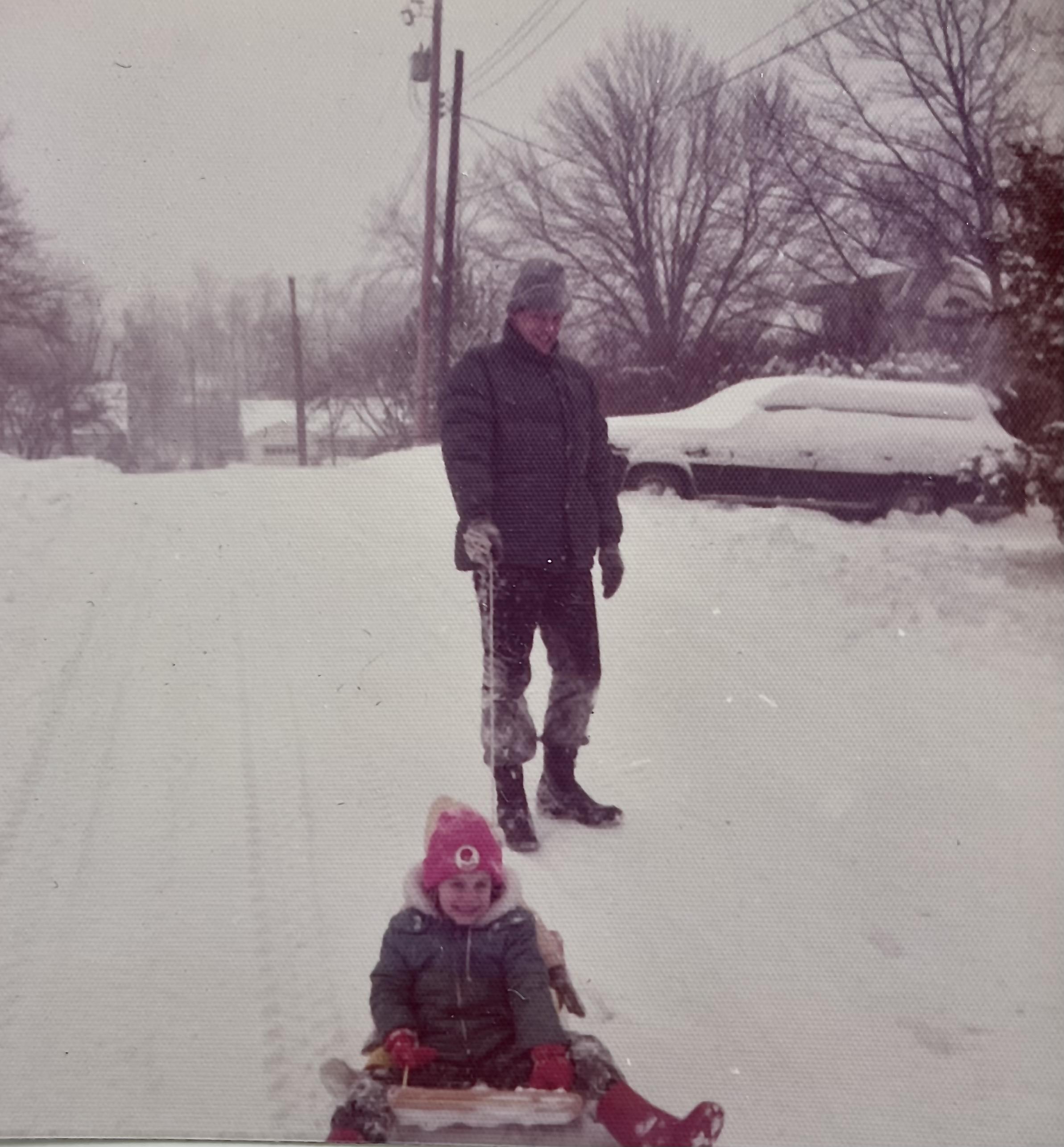 Sledding with Julie and Katie