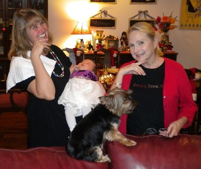 Cherie and Jo posing like bab…