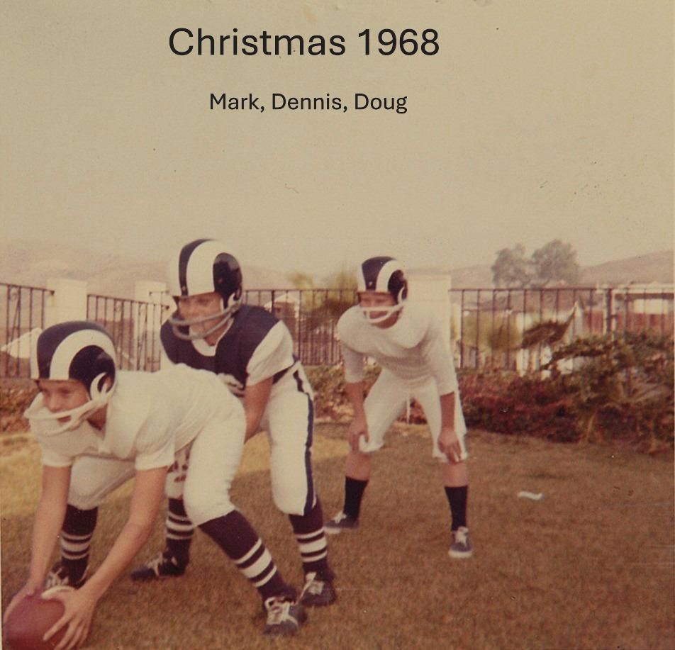 Showing off new Rams Helmets …