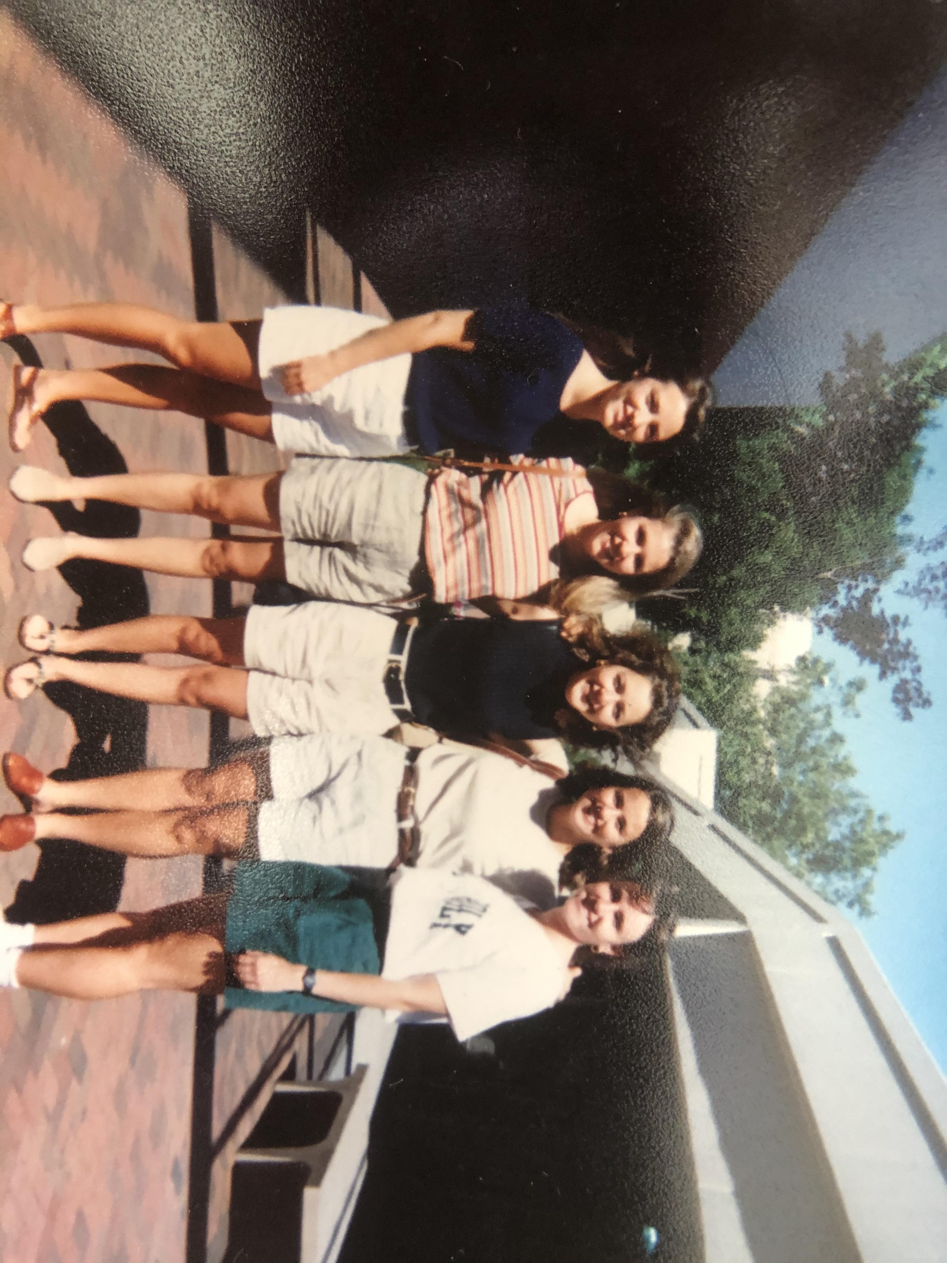 Cortney and college friends. …