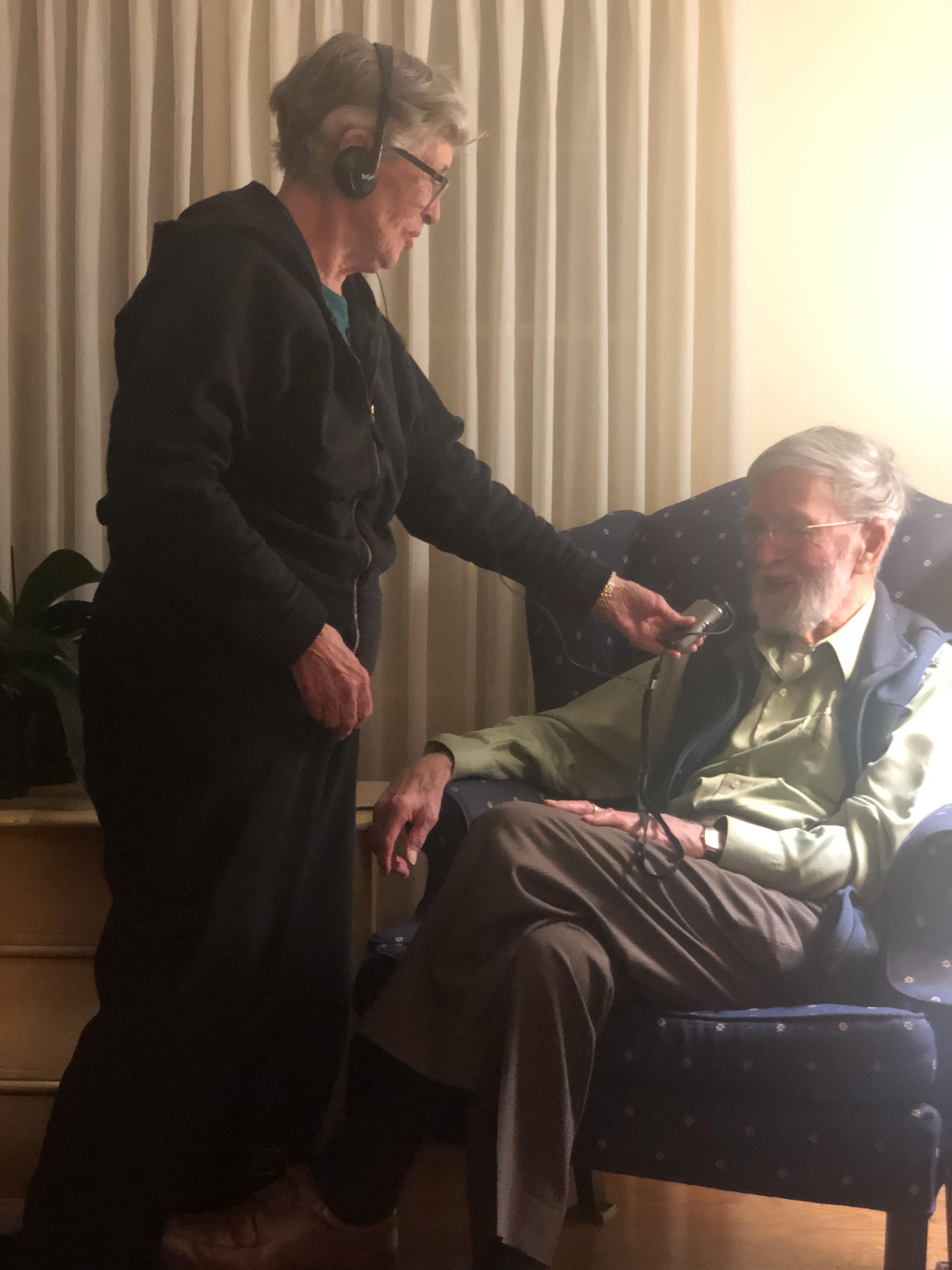 Grandad whispering “I love yo…