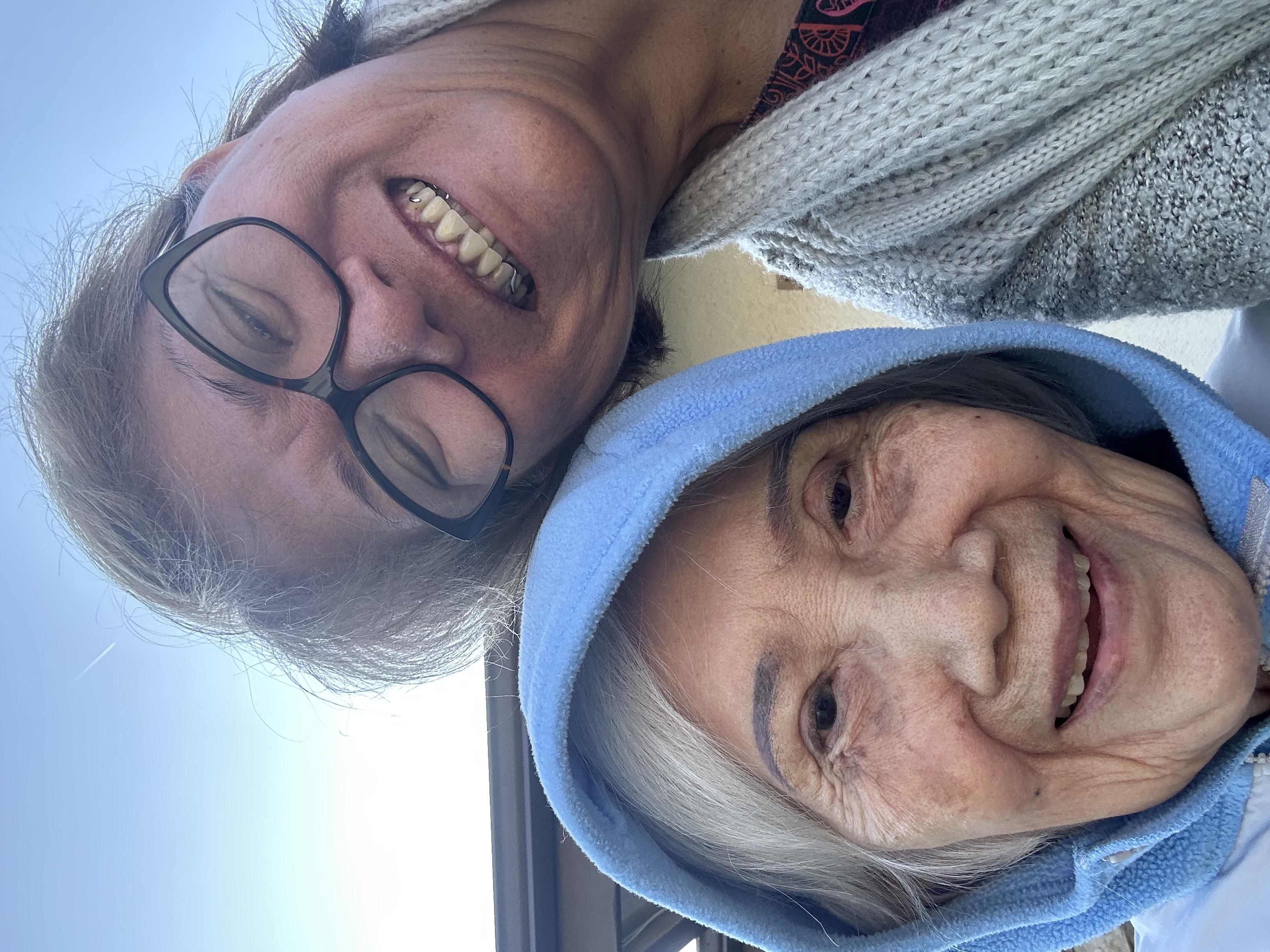 Enjoying the sunshine  & …