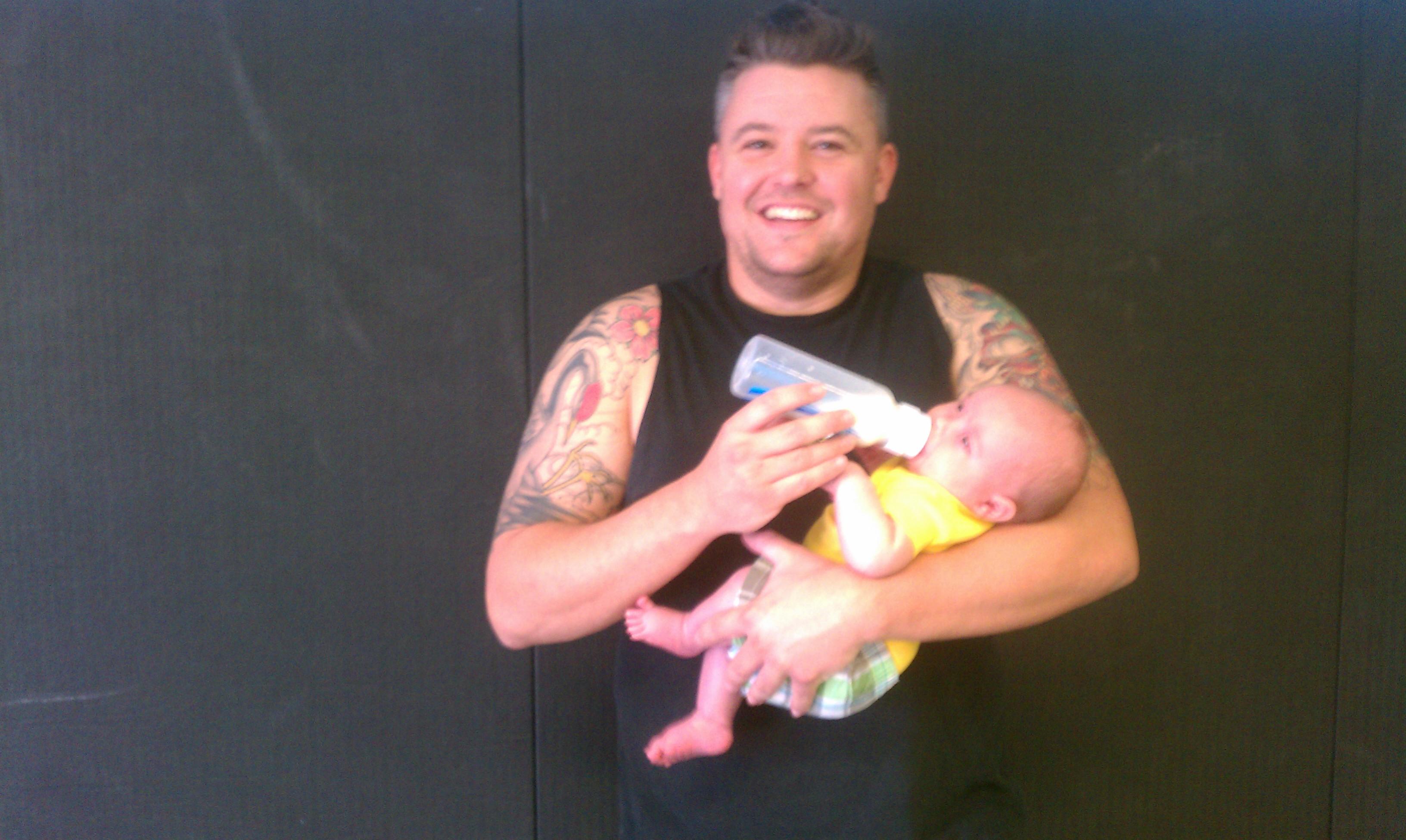 After Thai Boxing Class.