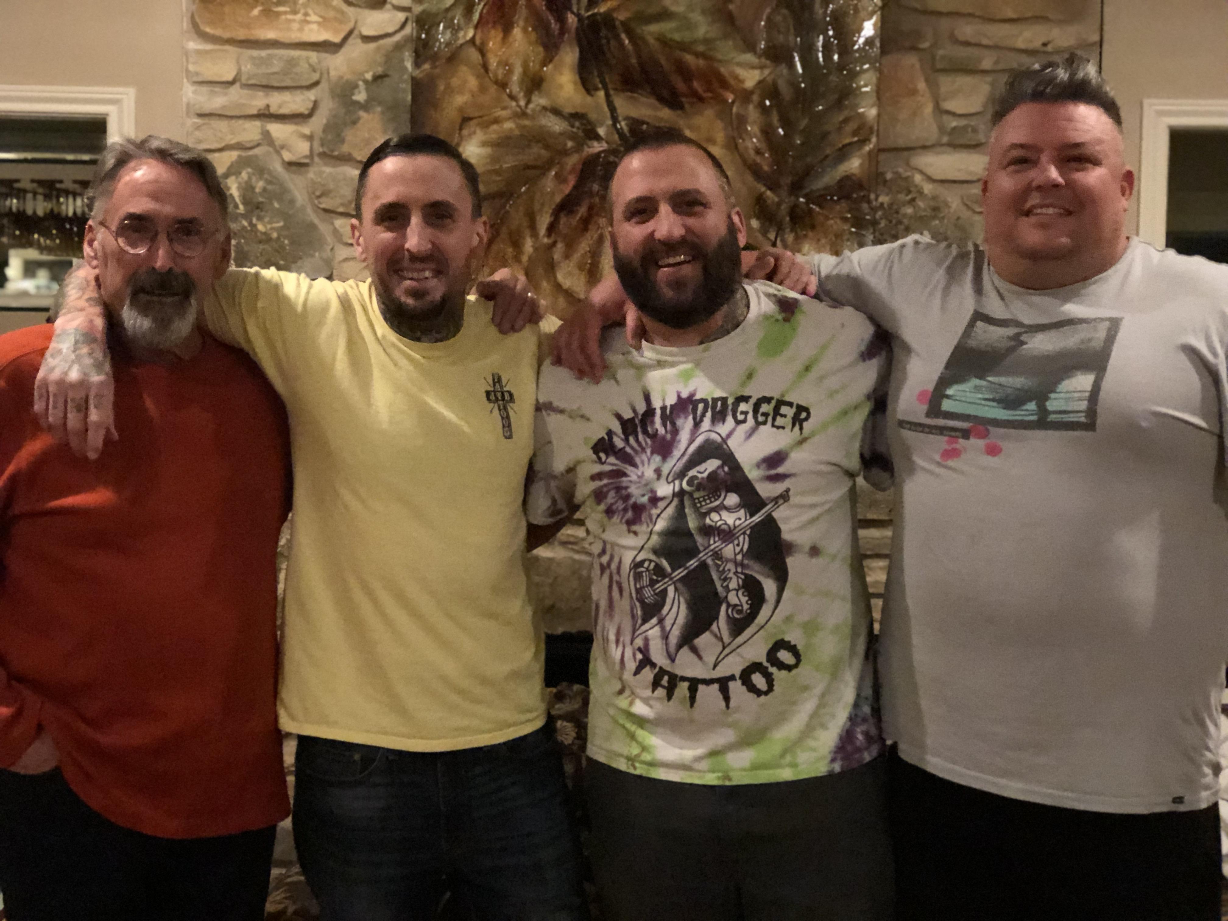 Aaron with his brothers and d…