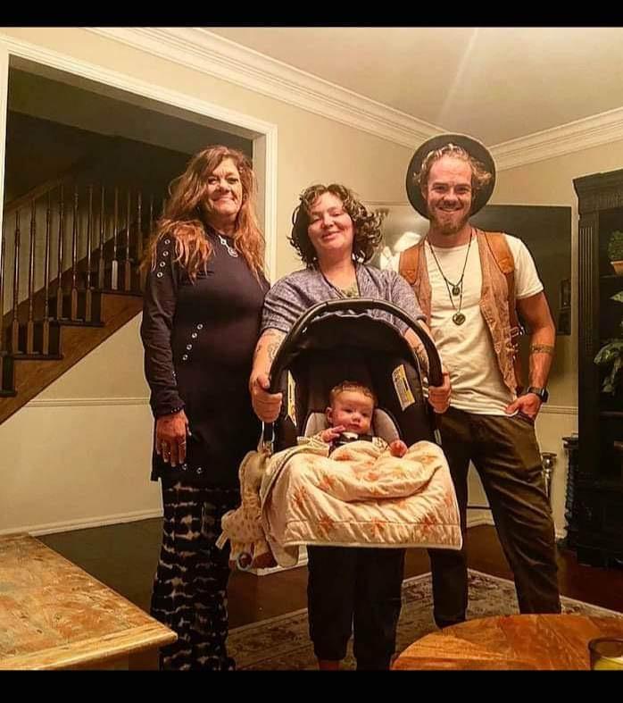 Mom got to meet her grand baby