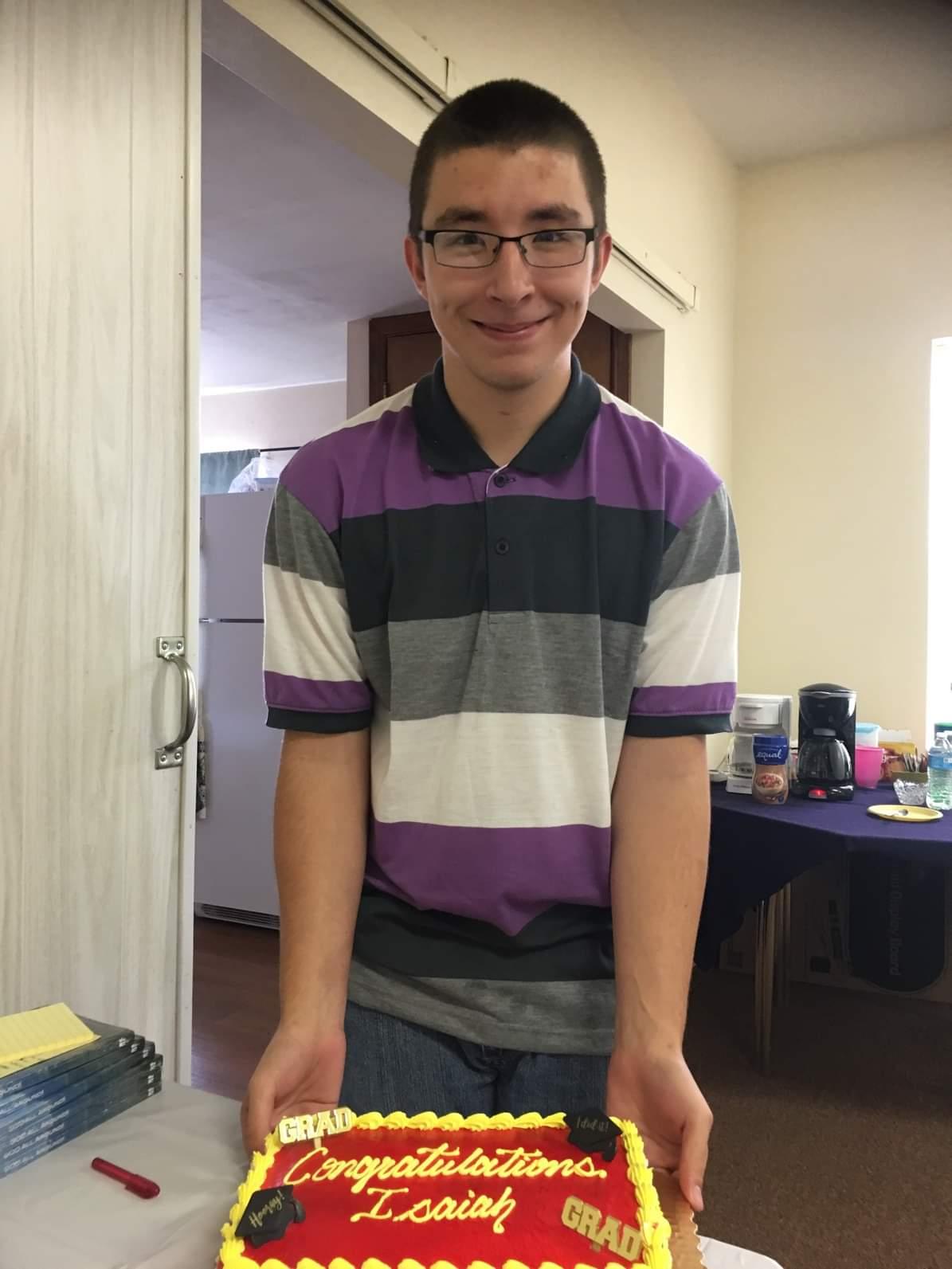 Isaiah graduating high school…