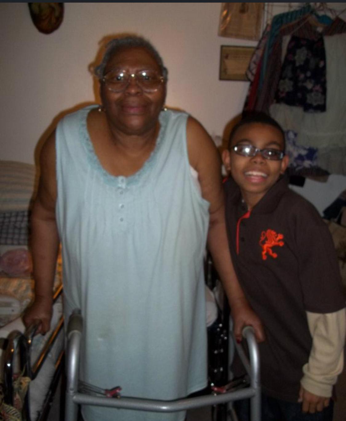 Grandma with her walker