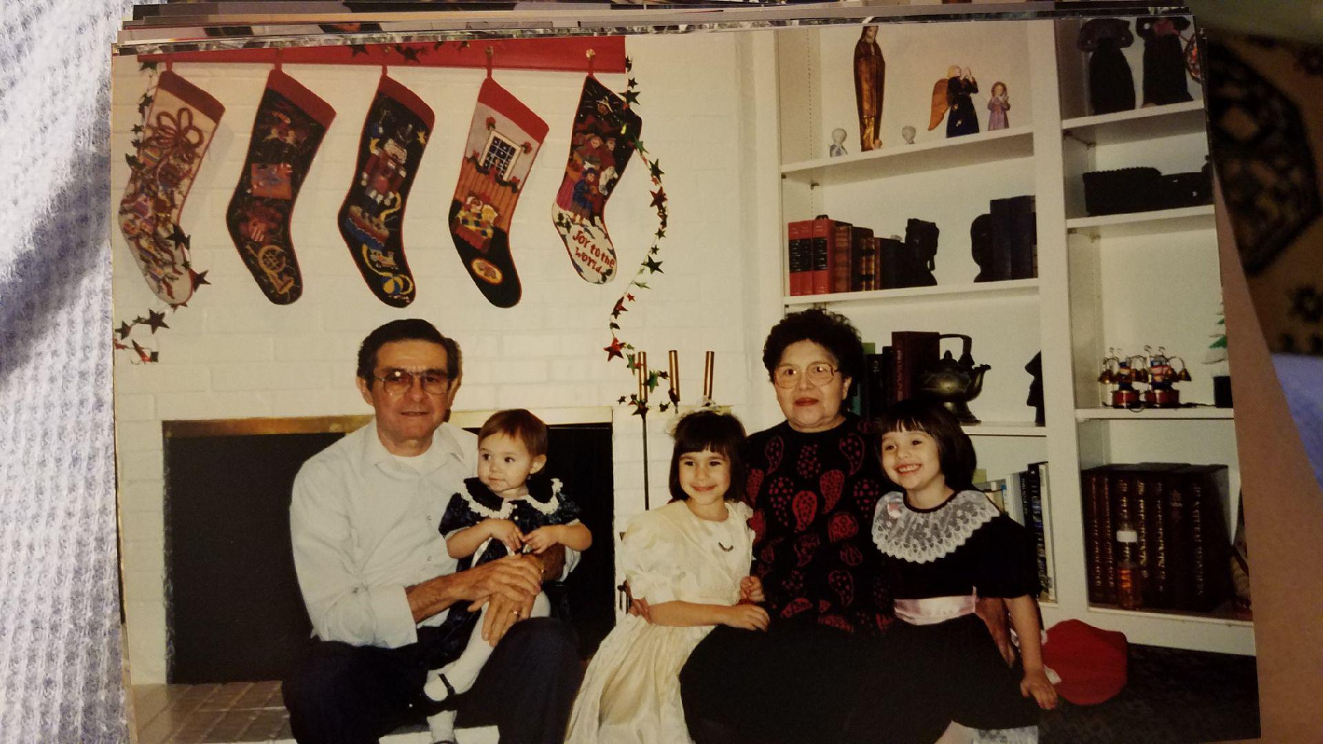 Christmas with grandpa Louis …