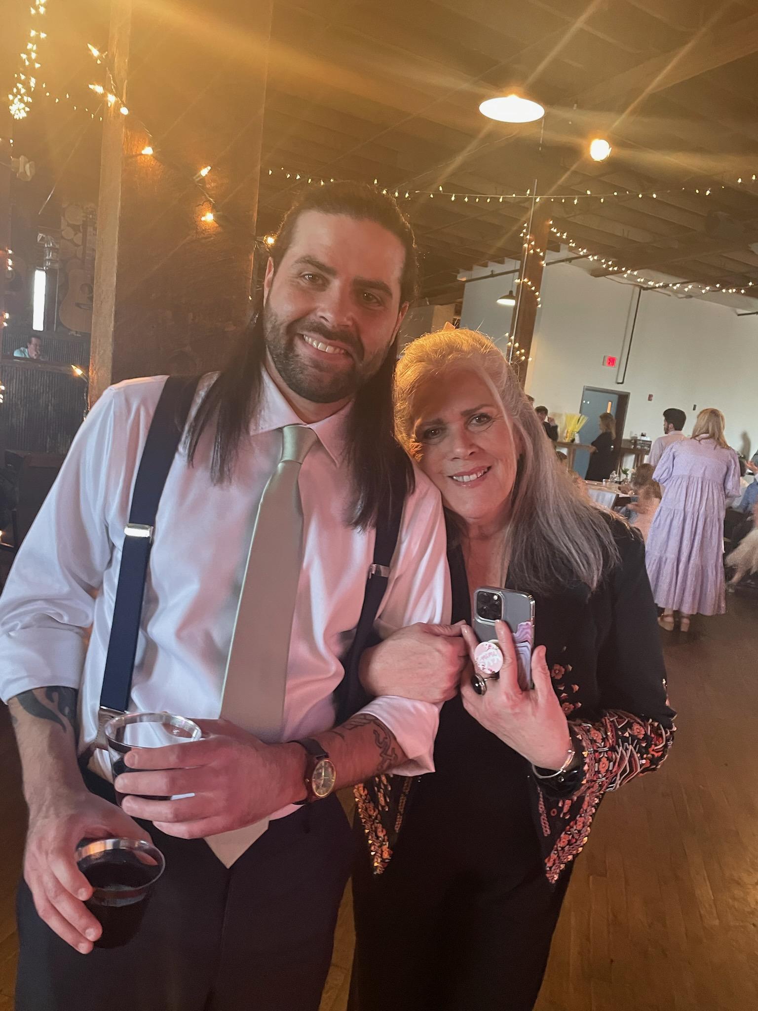 Mom and I at Steven's wedding…