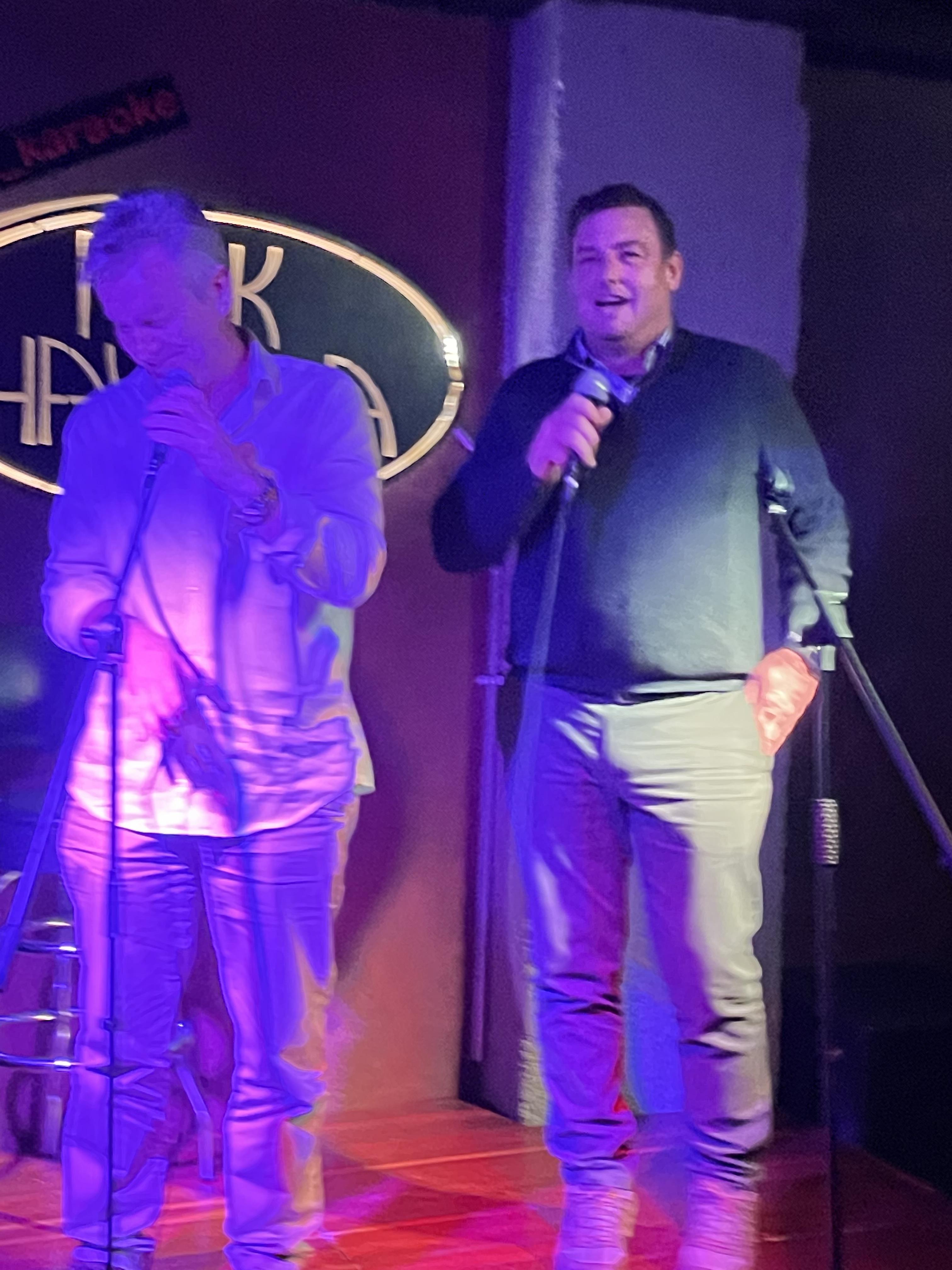 Kareoke fun! DT jumped on sta…