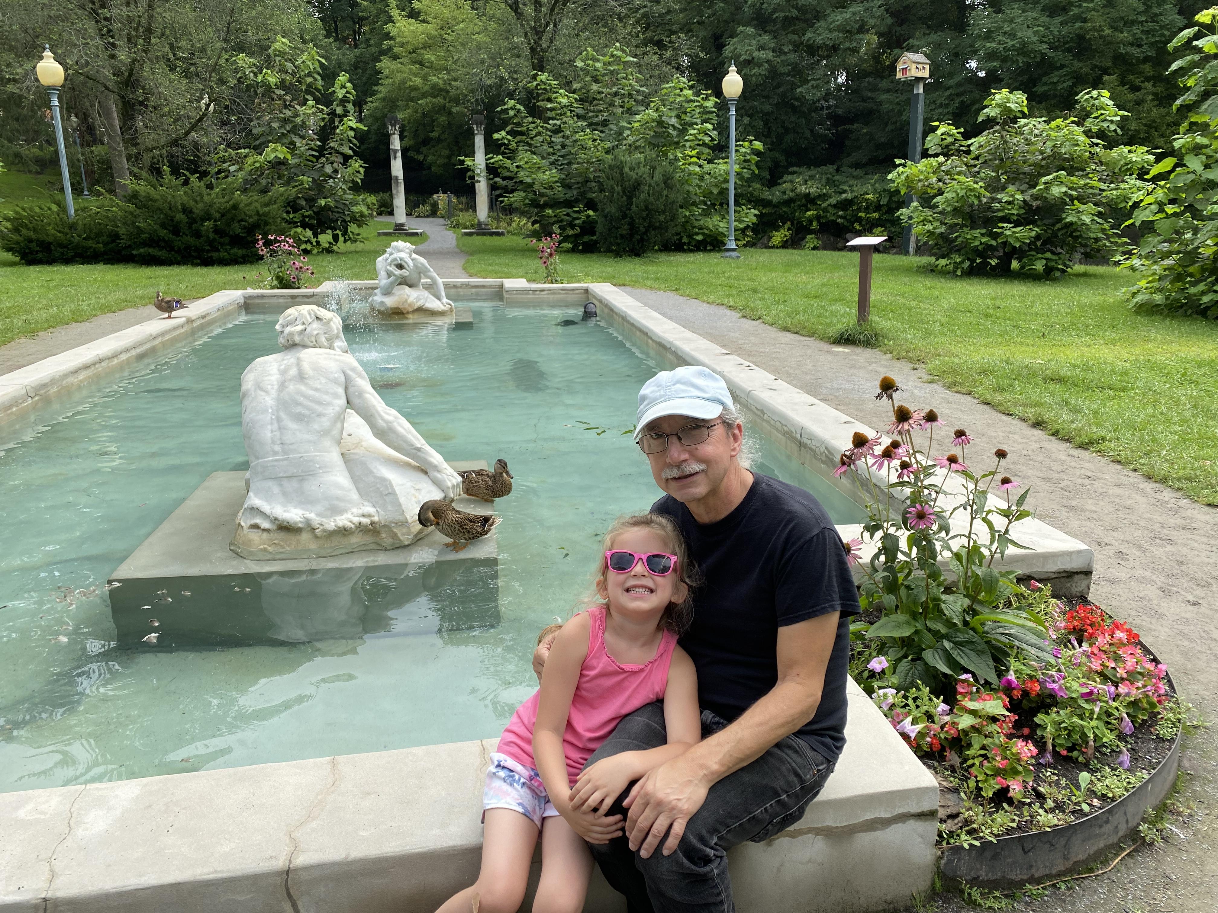 Aria and Pop on vacation