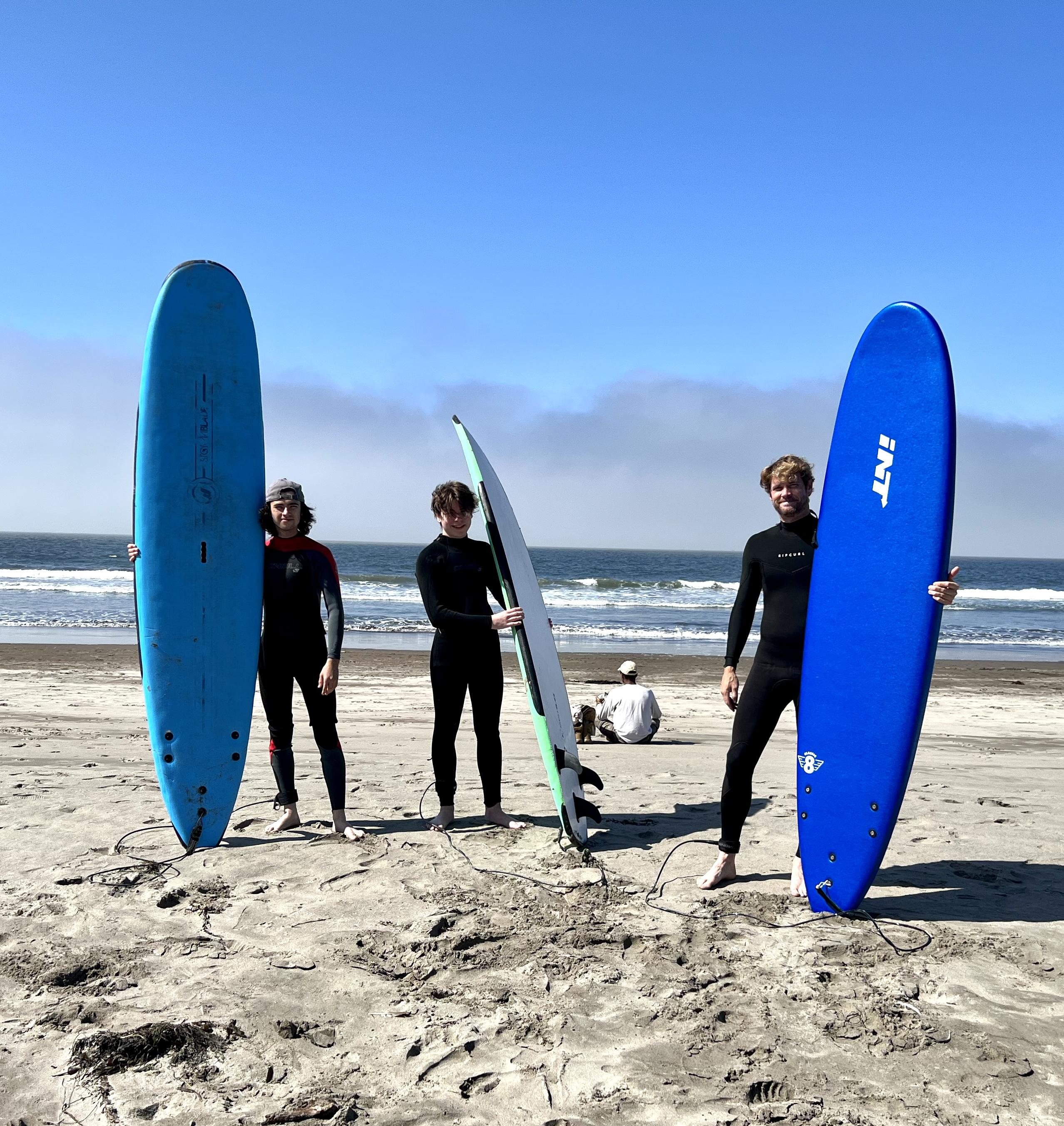 Walker and Beckett tried surf…