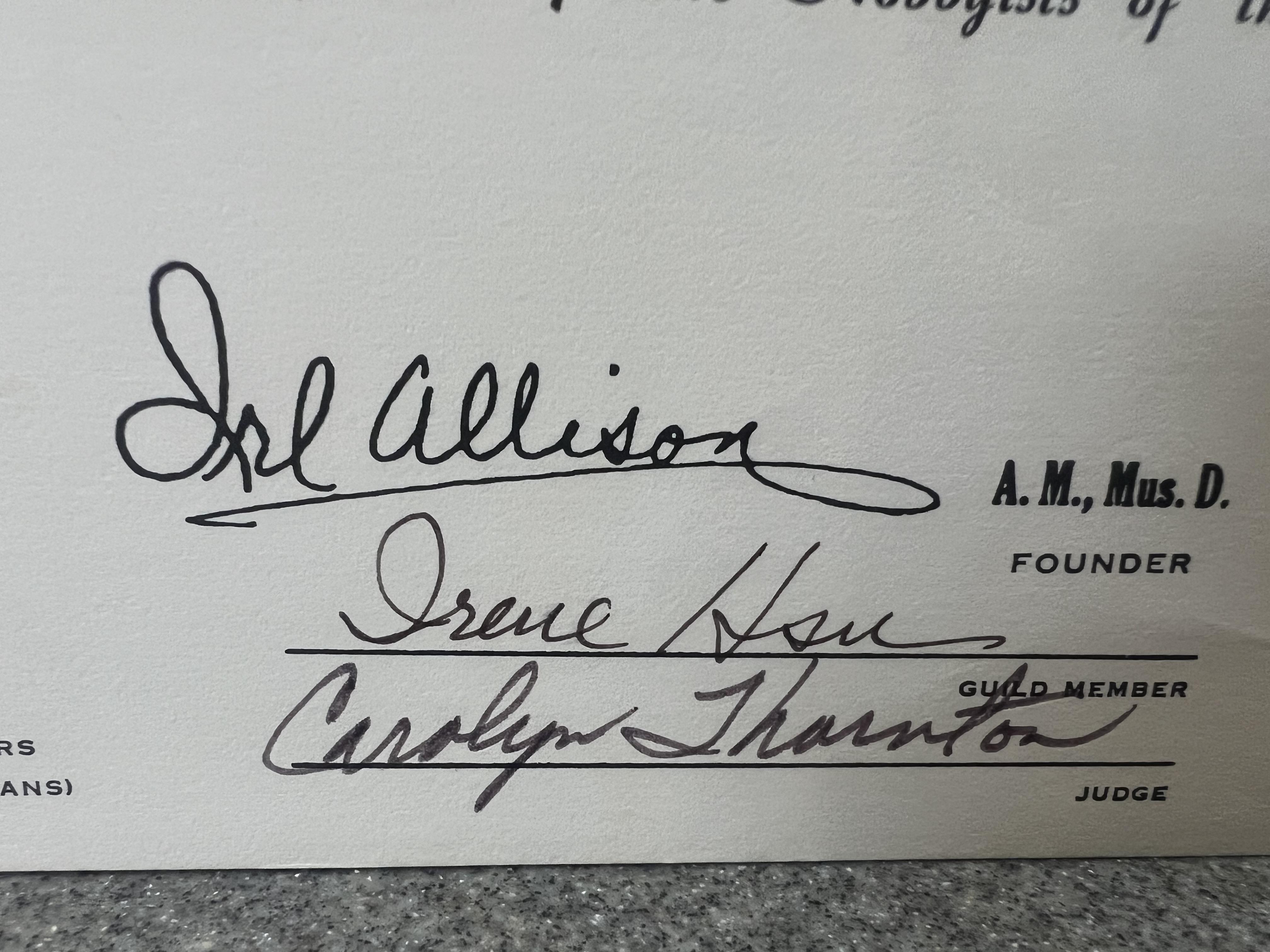 Mrs. Hsu’s signature was so d…