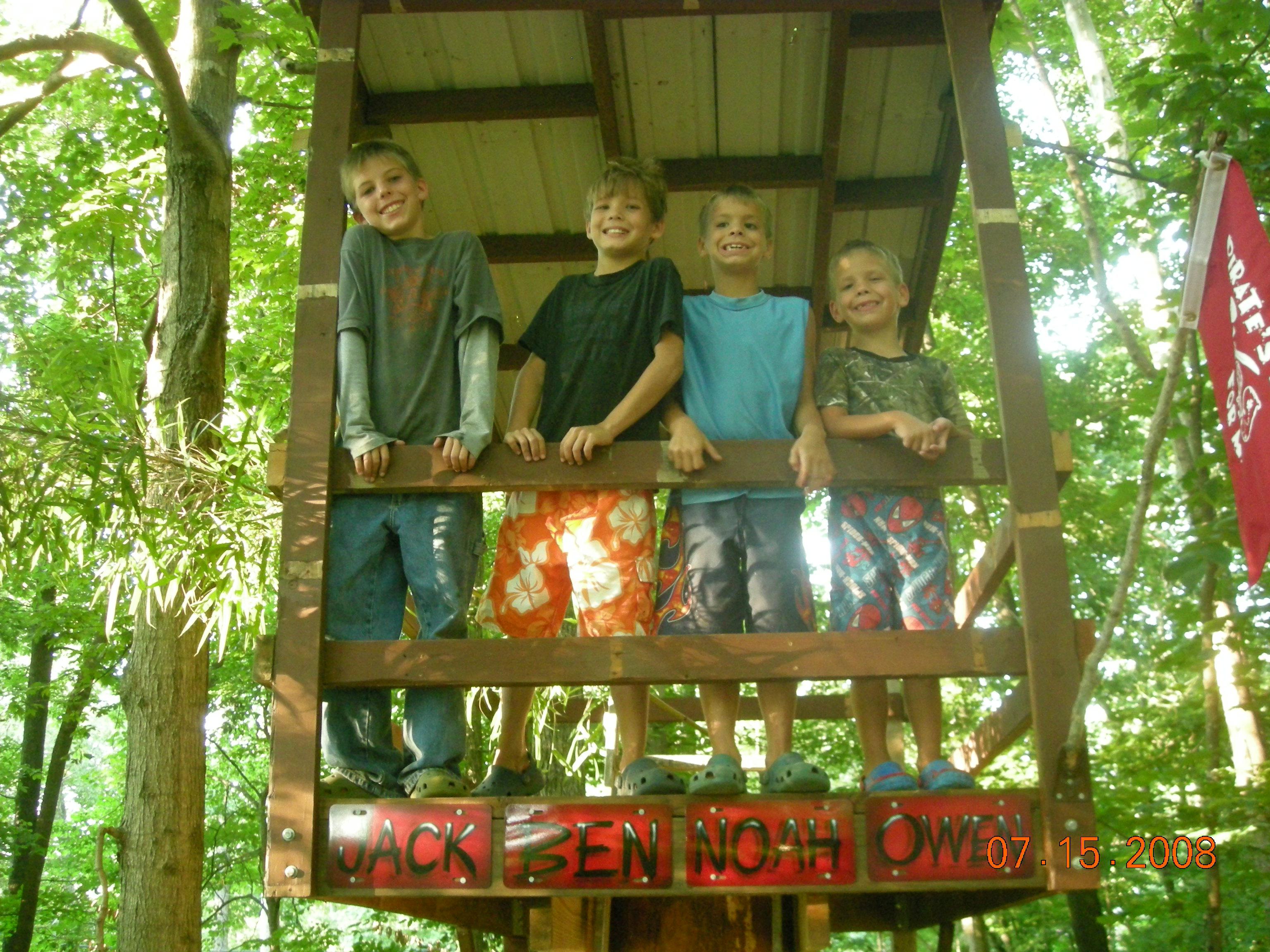 The boys in the lookout tower…