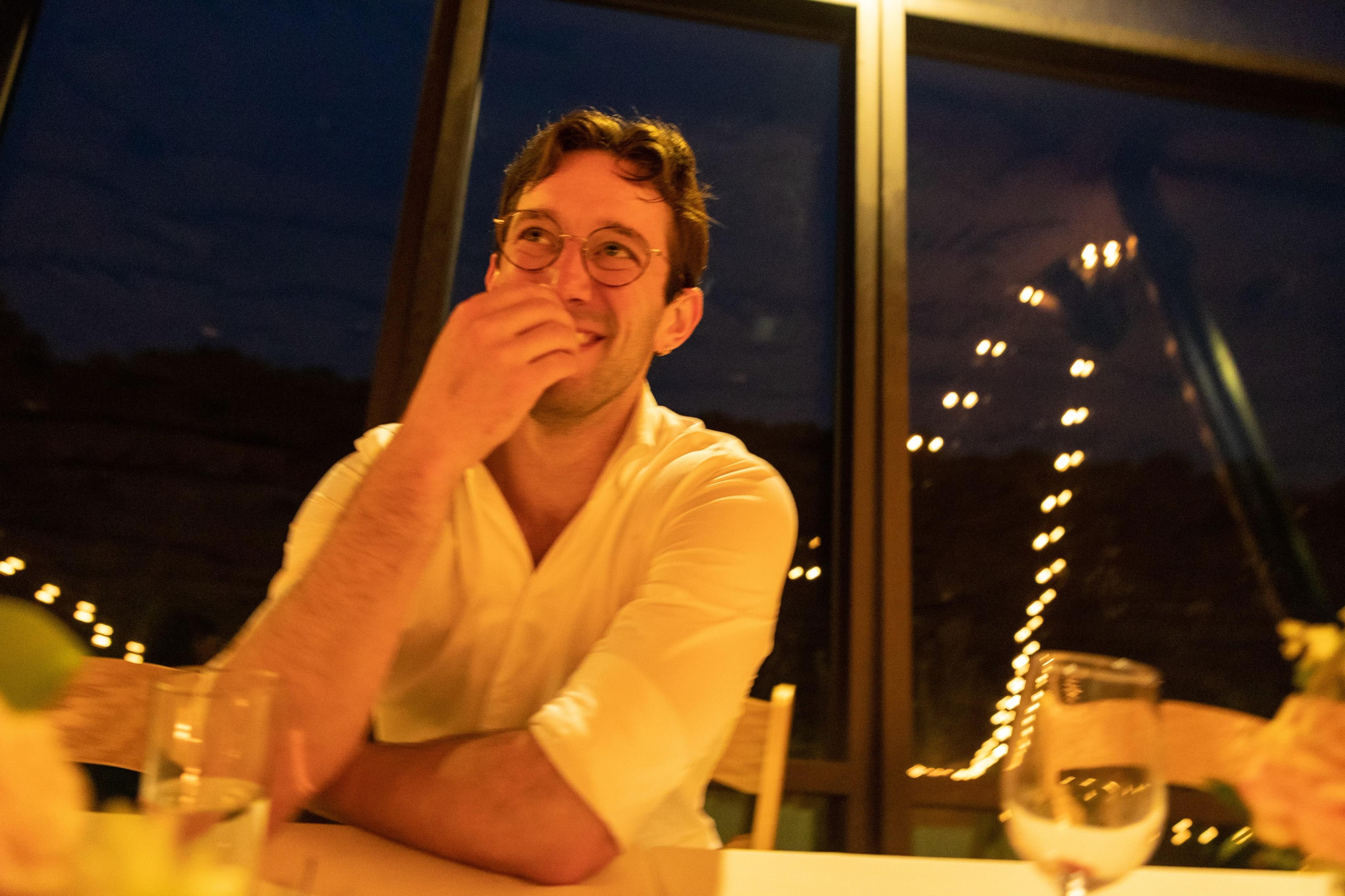 Matt taking a break from the …