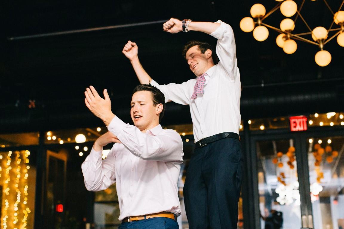 Matt and Jake at Ted and Liz …