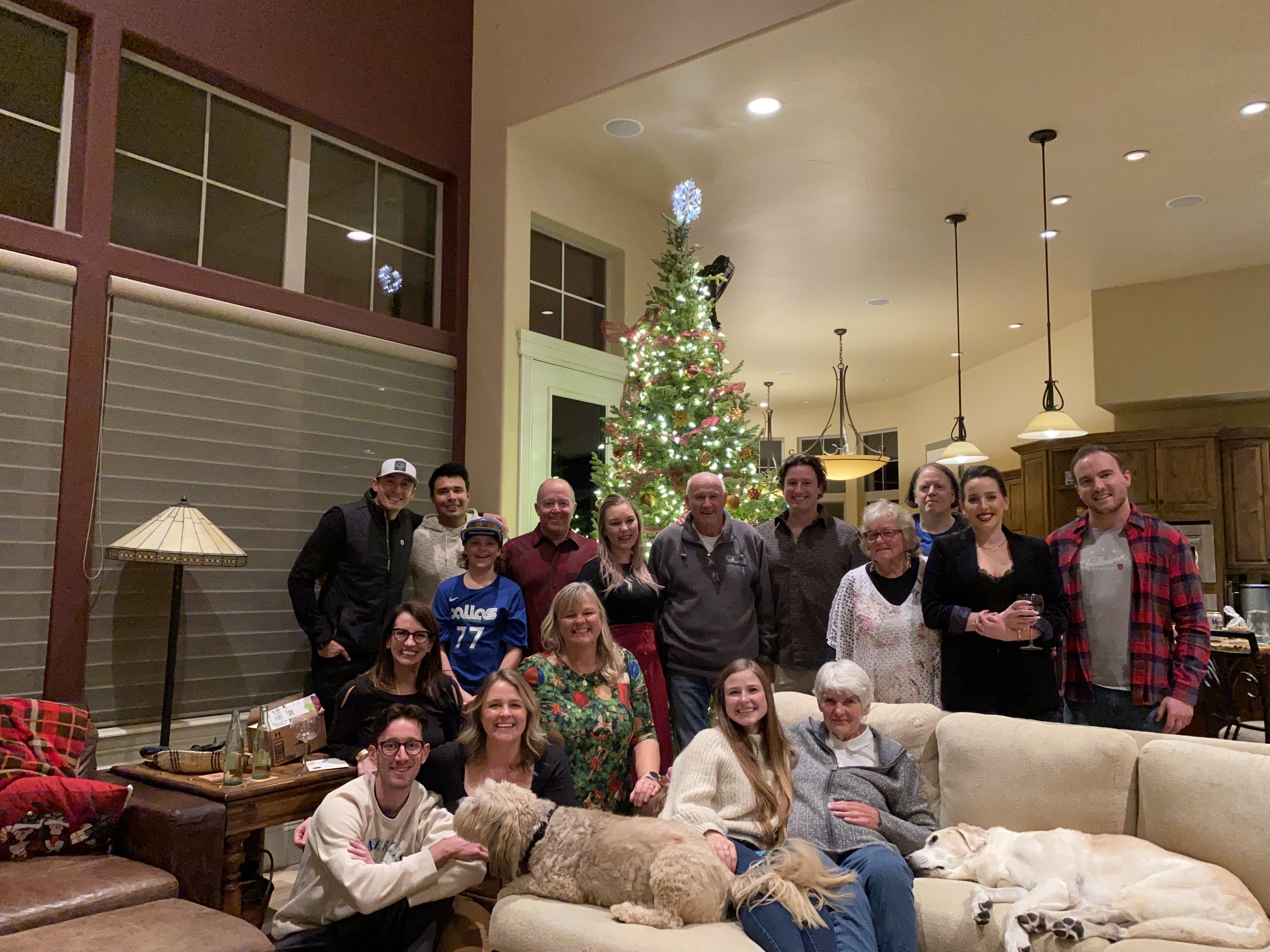 The blending of two families …