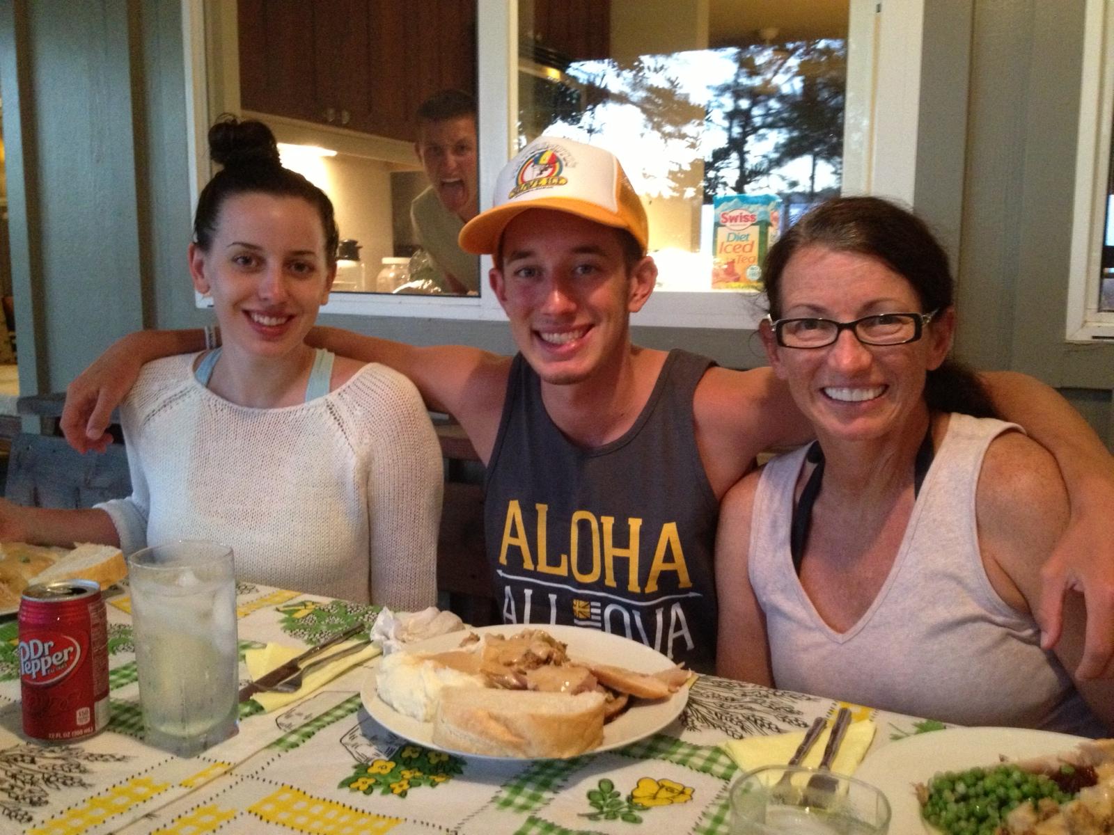 At the Malaekahana Beach Hous…