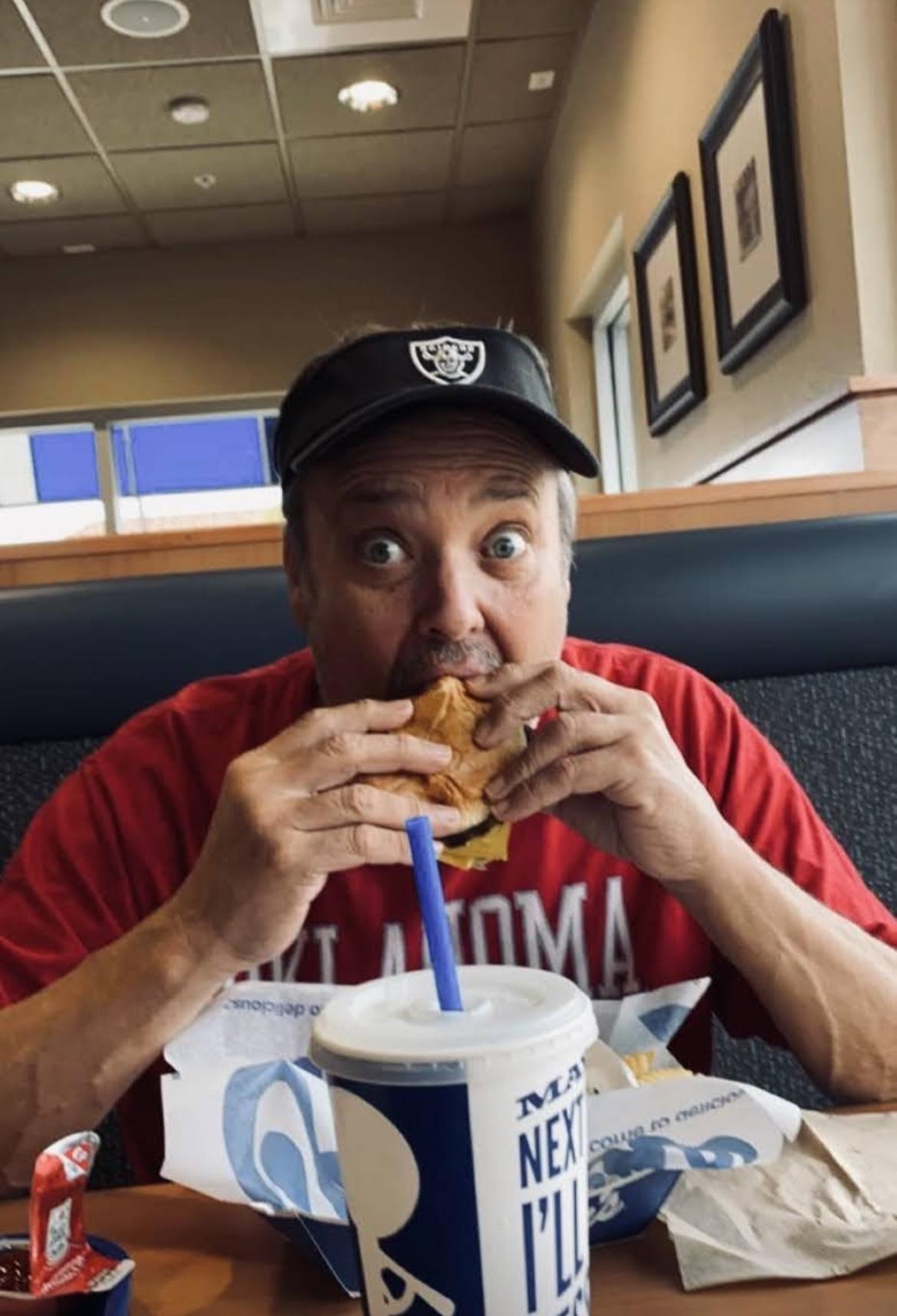 Dad loved his Culver’s burger.