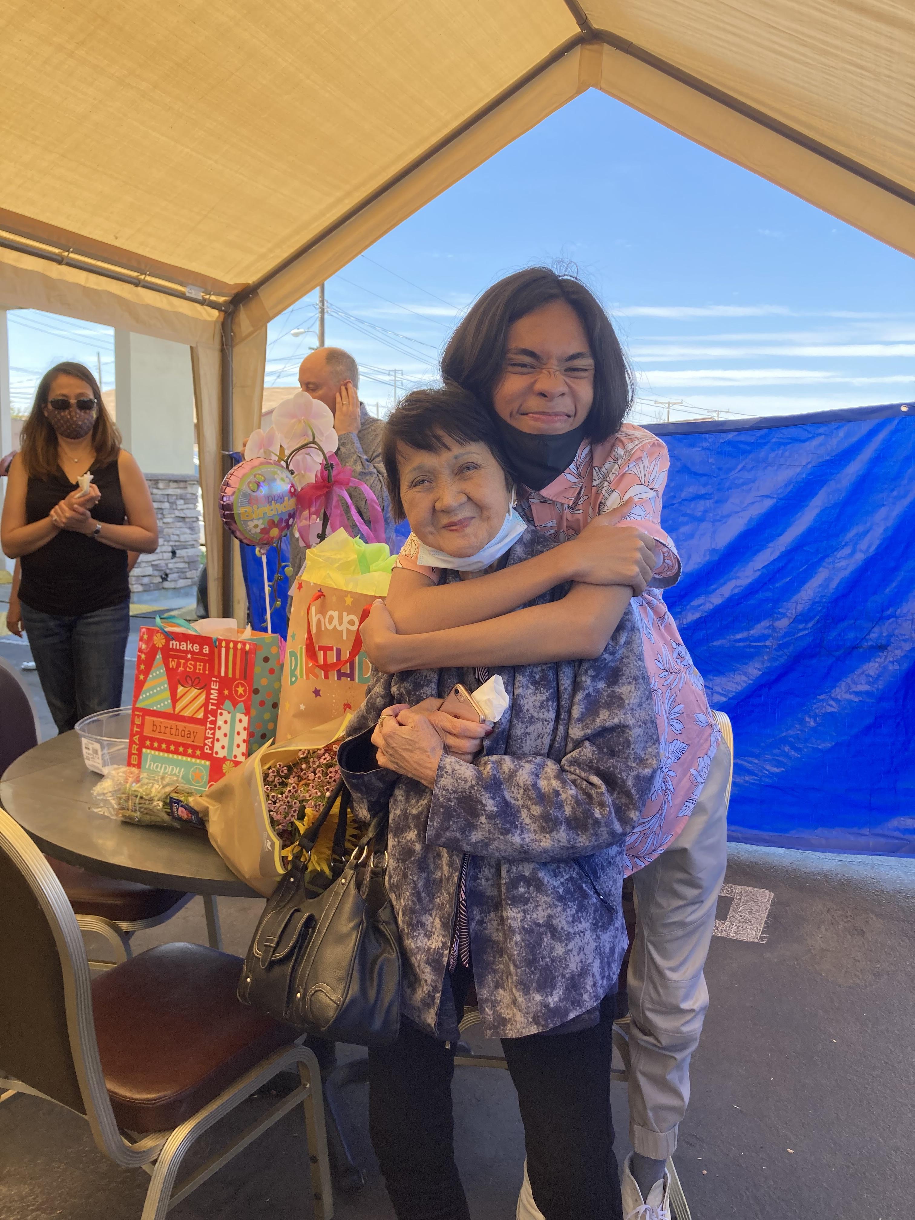 With Johnny on Mama’s Birthda…