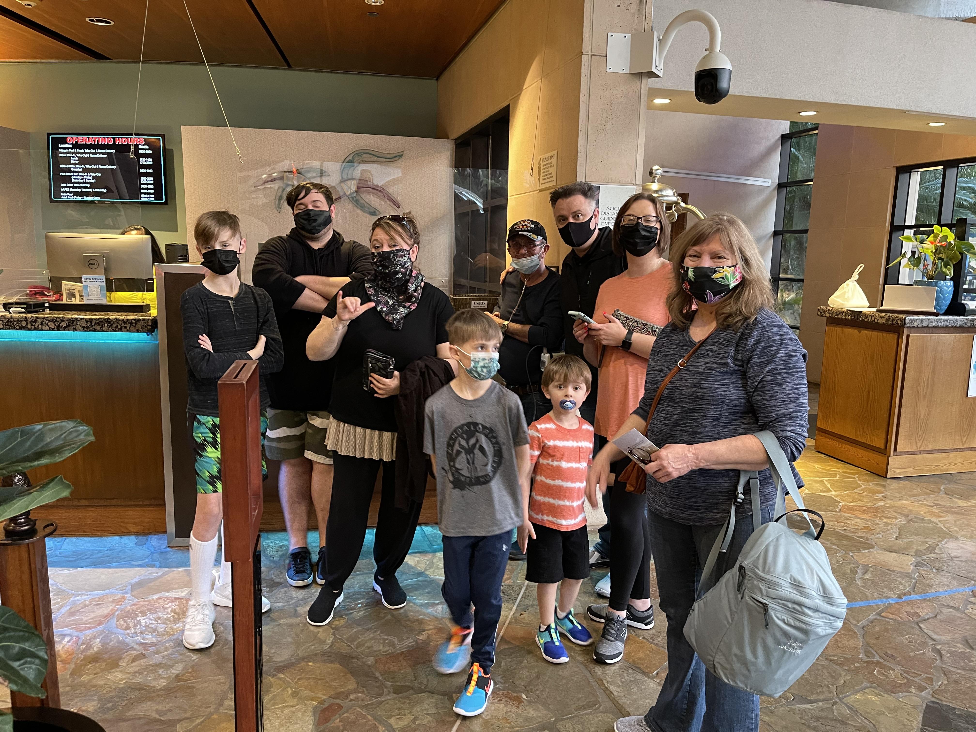 Trish and her Clan in Hawaii.…