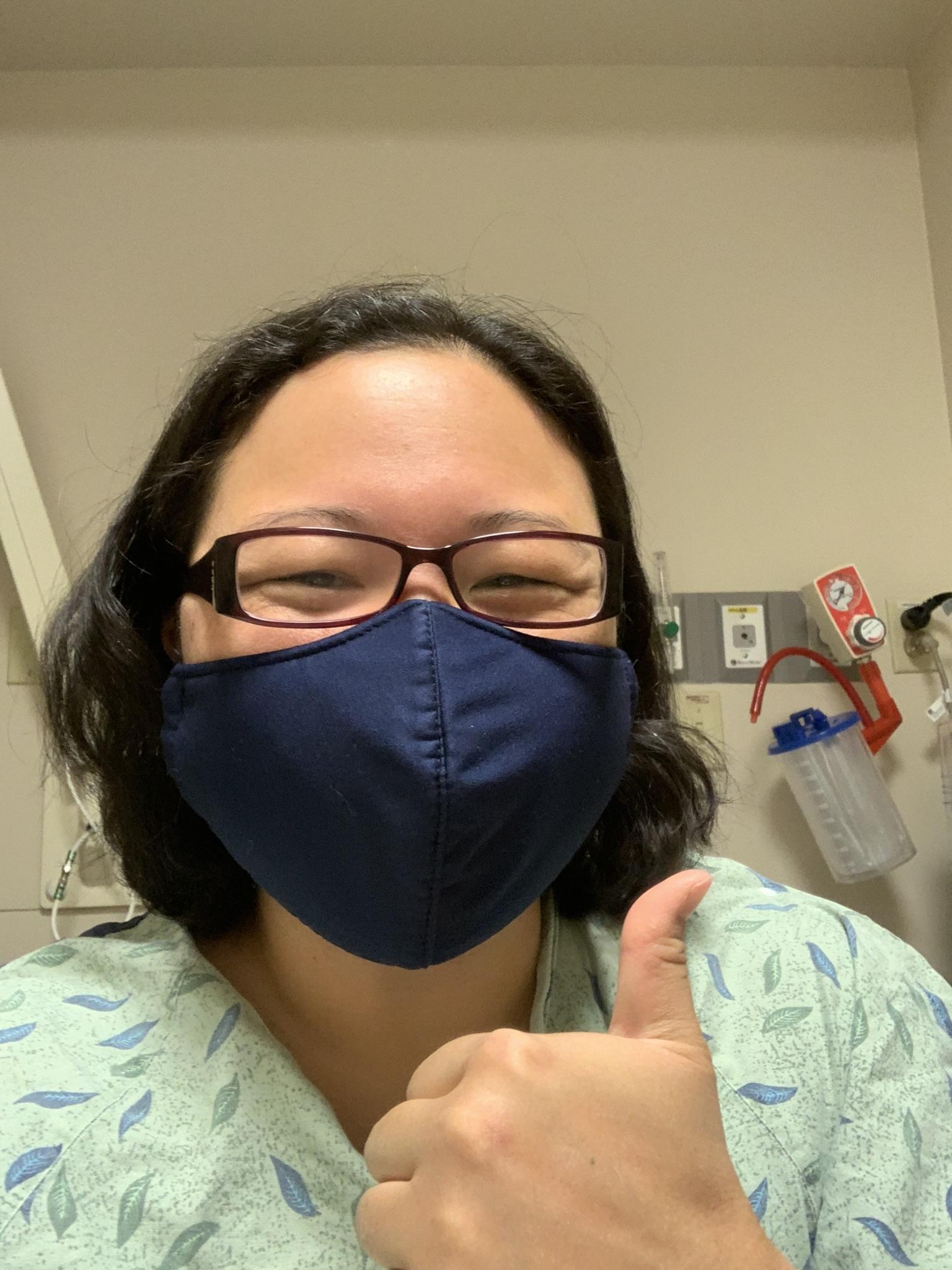 The day she had her chemo por…