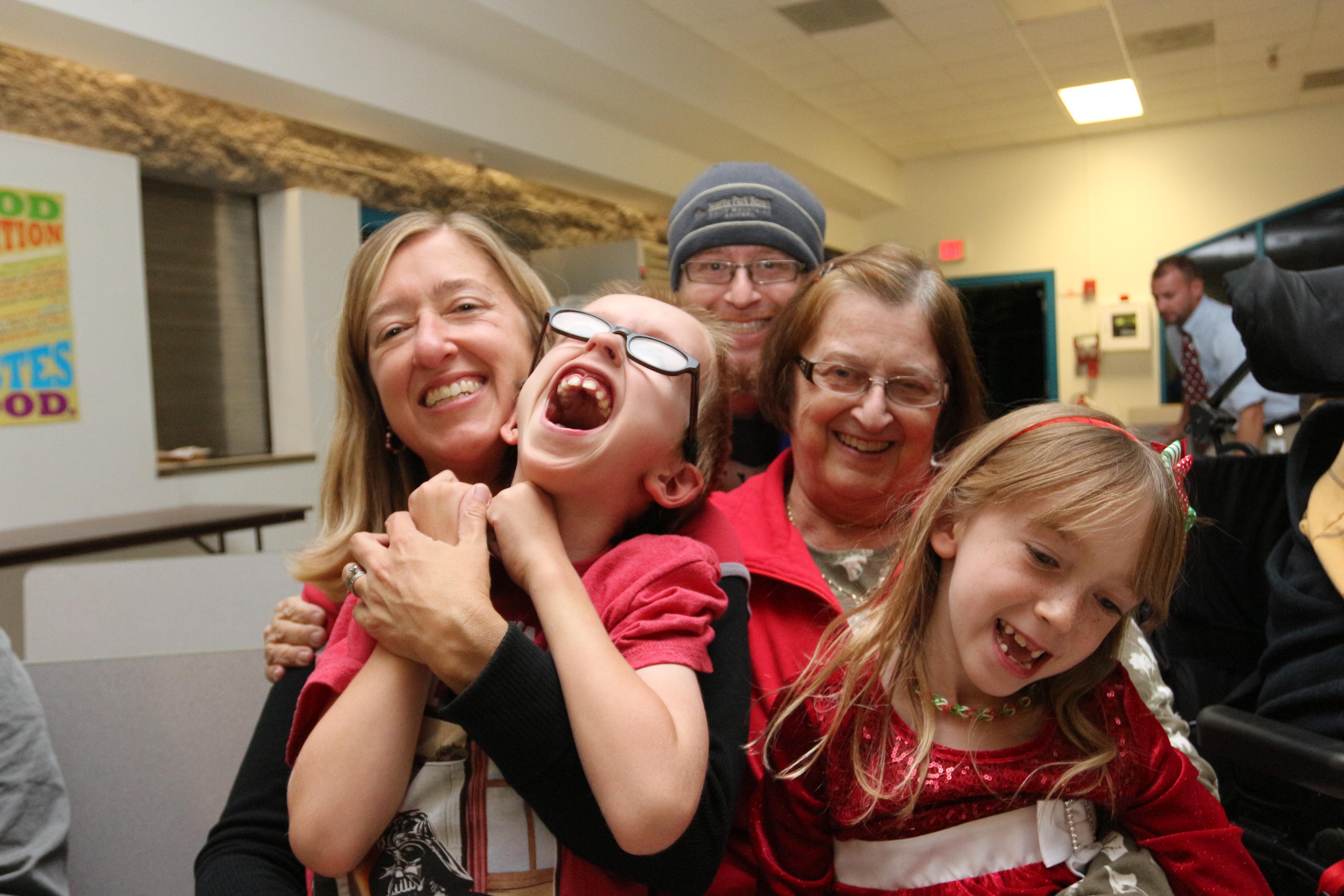 Beth and family after a Chris…