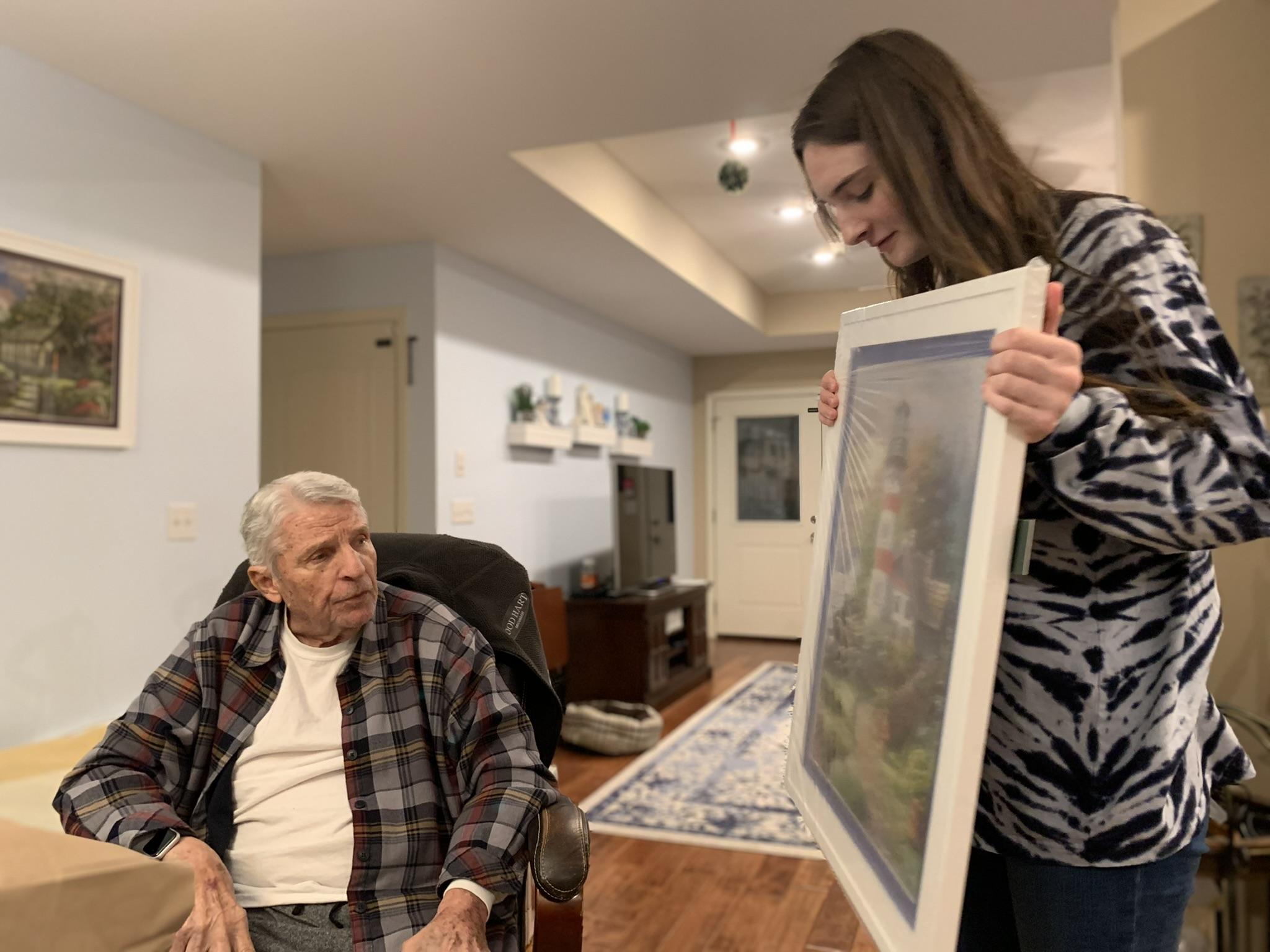 Papa with his granddaughter, …