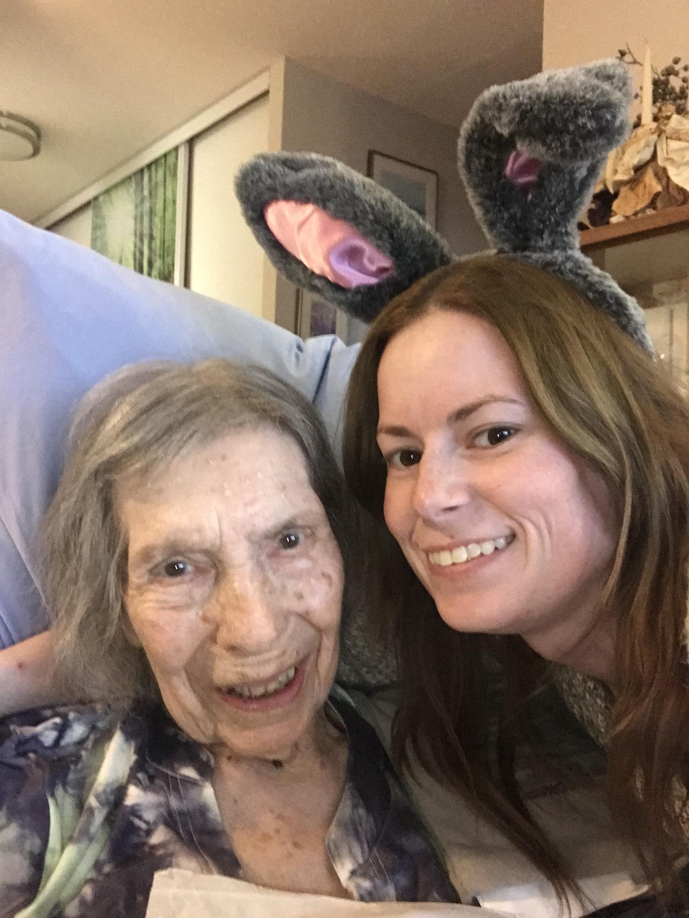 Easter weekend, photo of Oma …