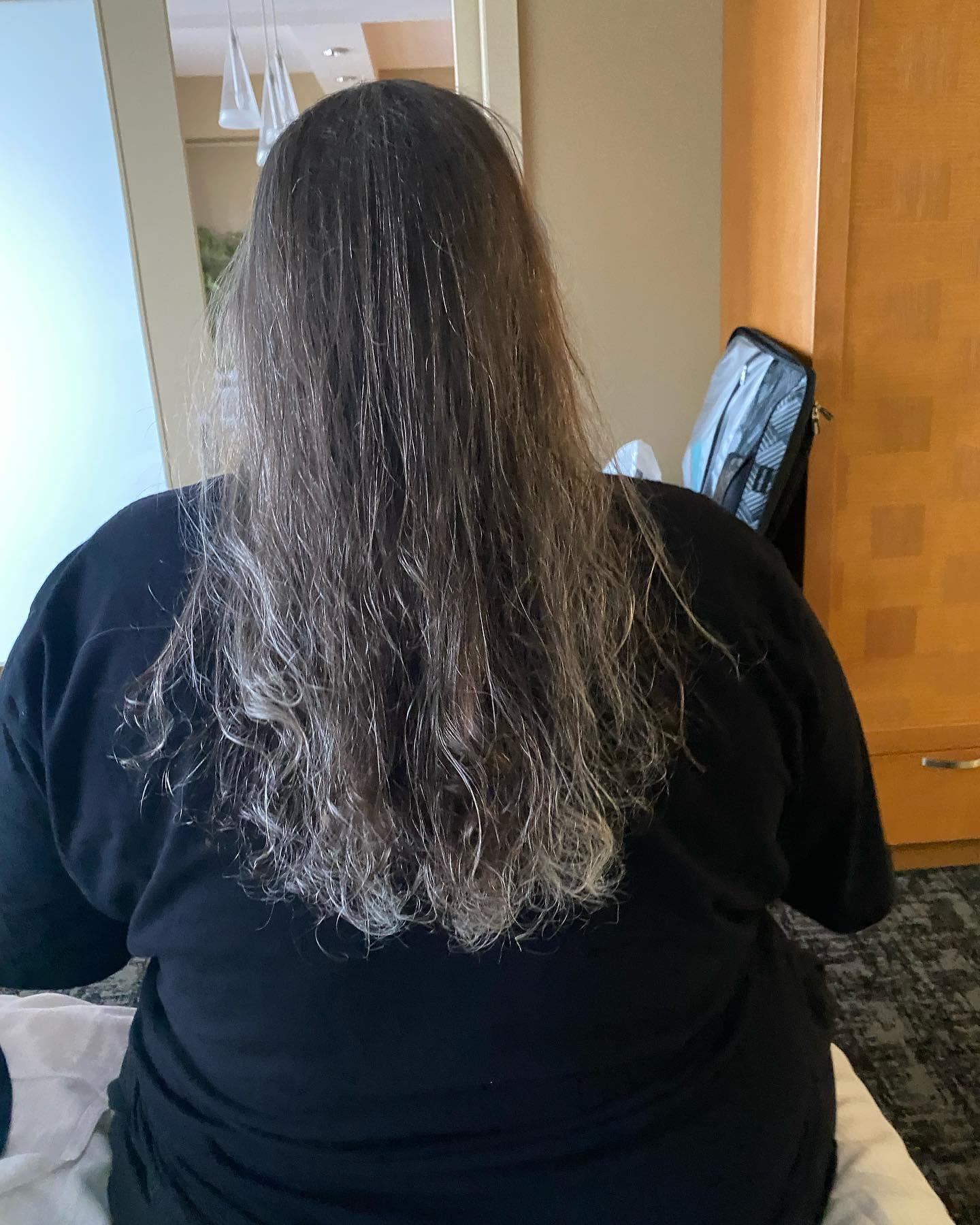 Look at all that hair.