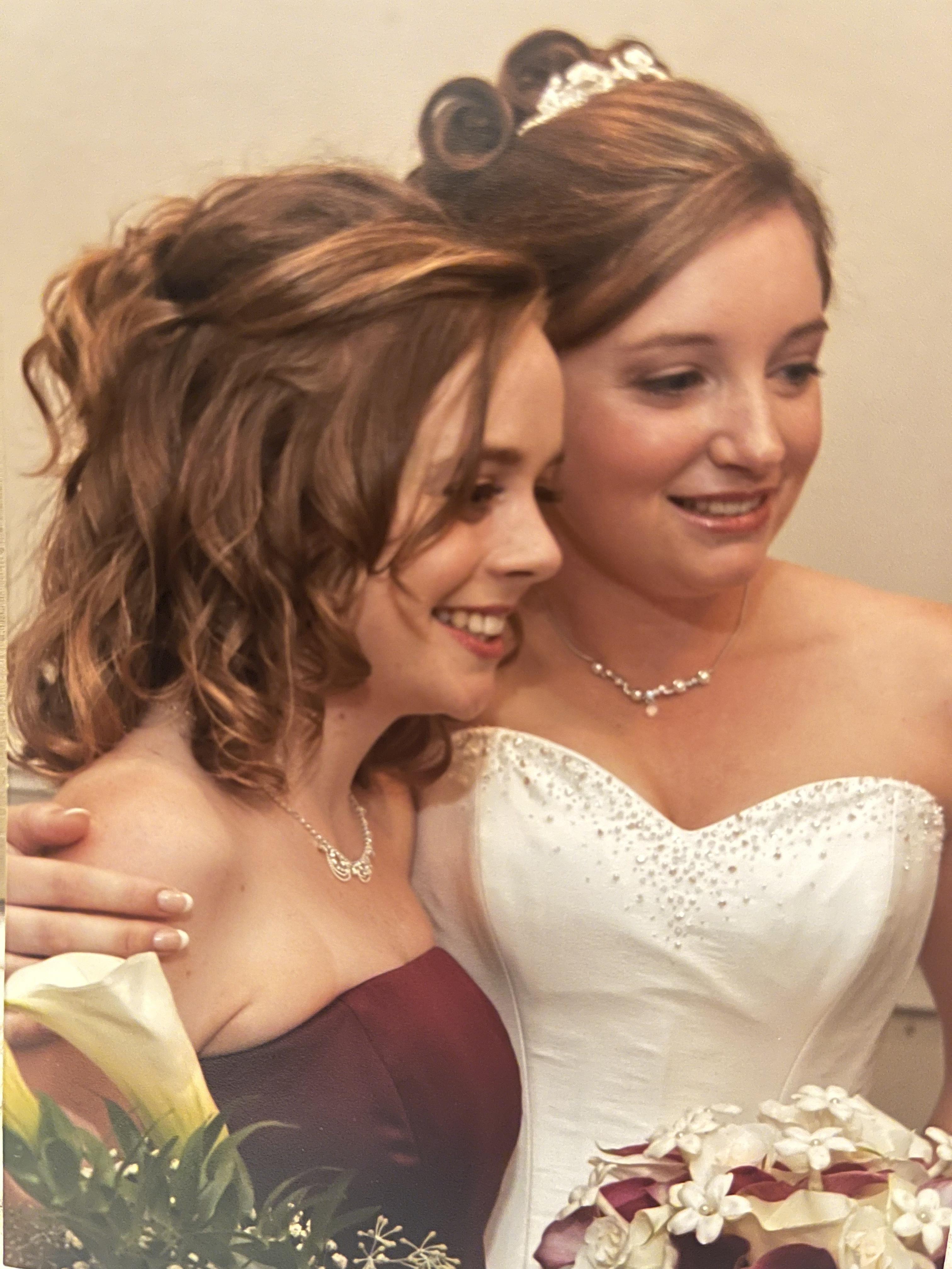 Laura and I at my wedding