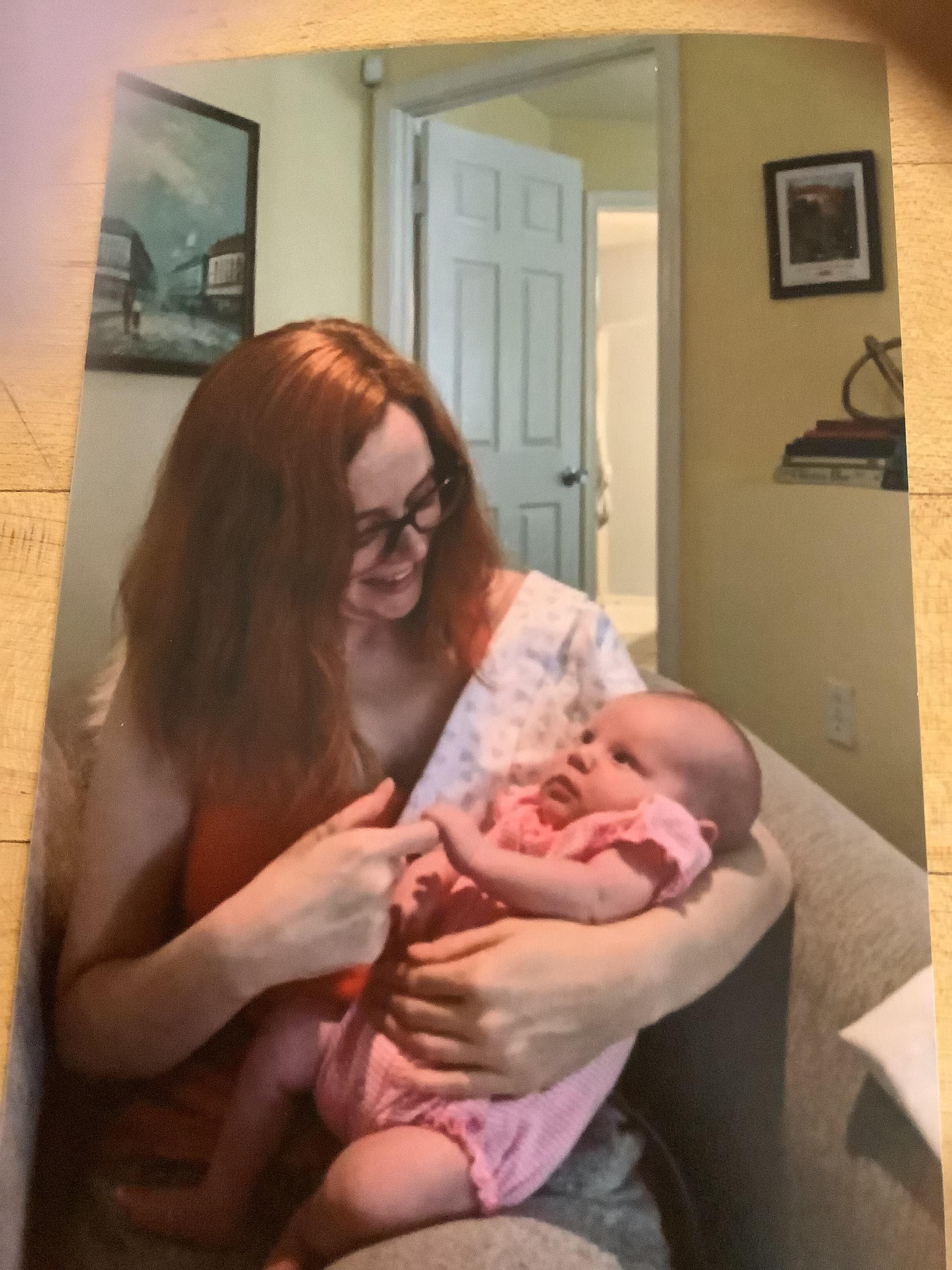 Laura holding Marie