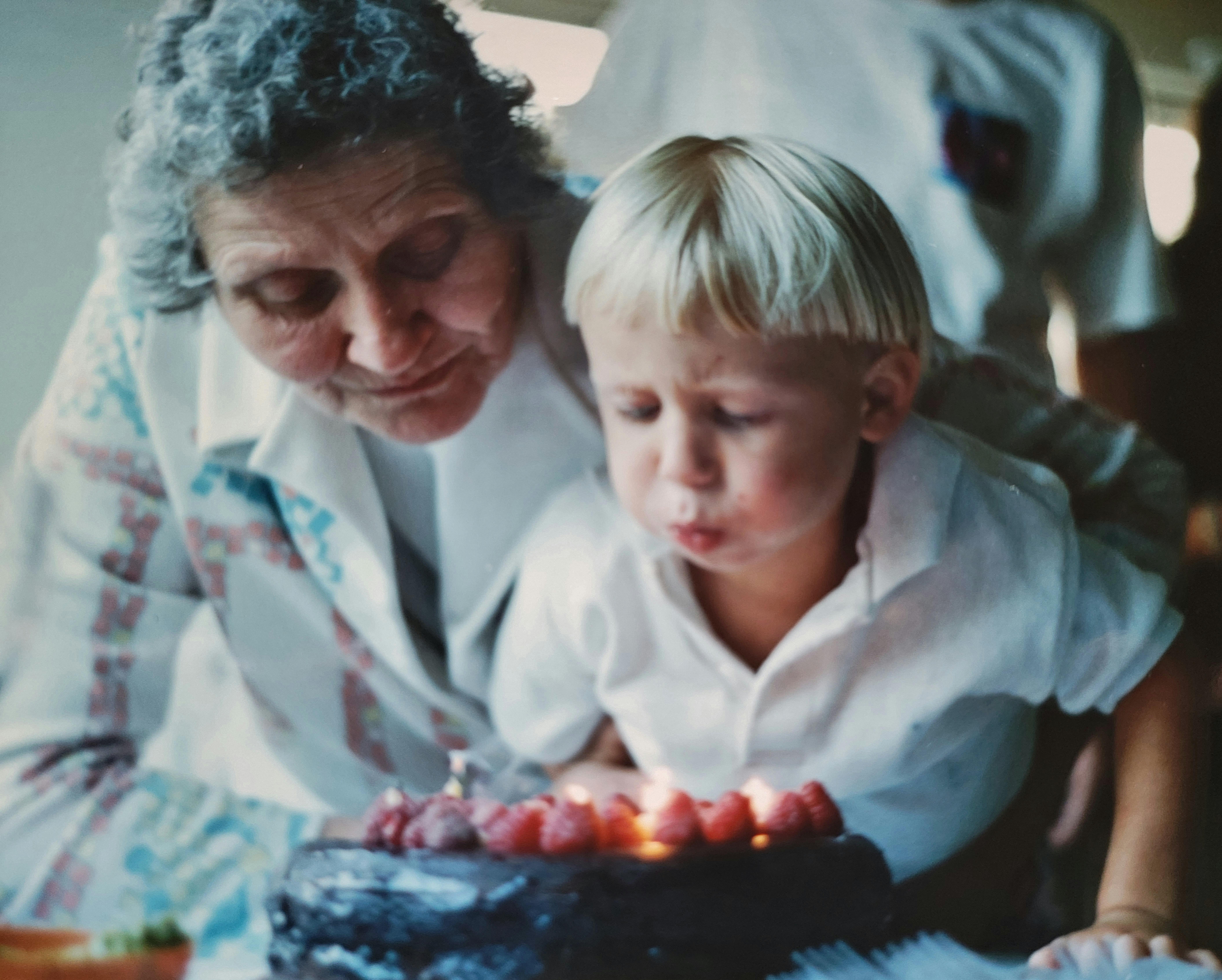 Grandma Clara on Ians Birthday