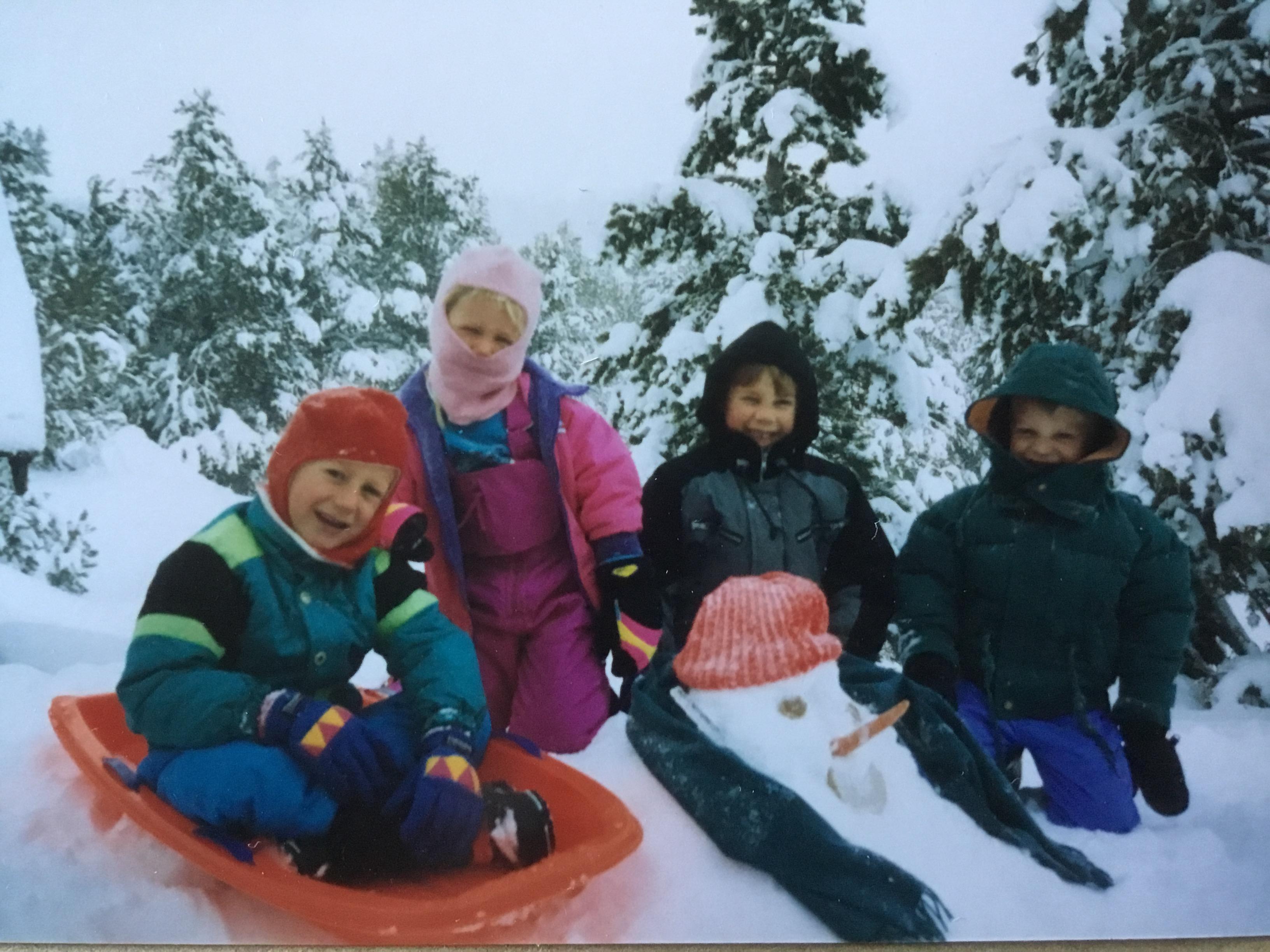 Snow fun with Vince and Nico