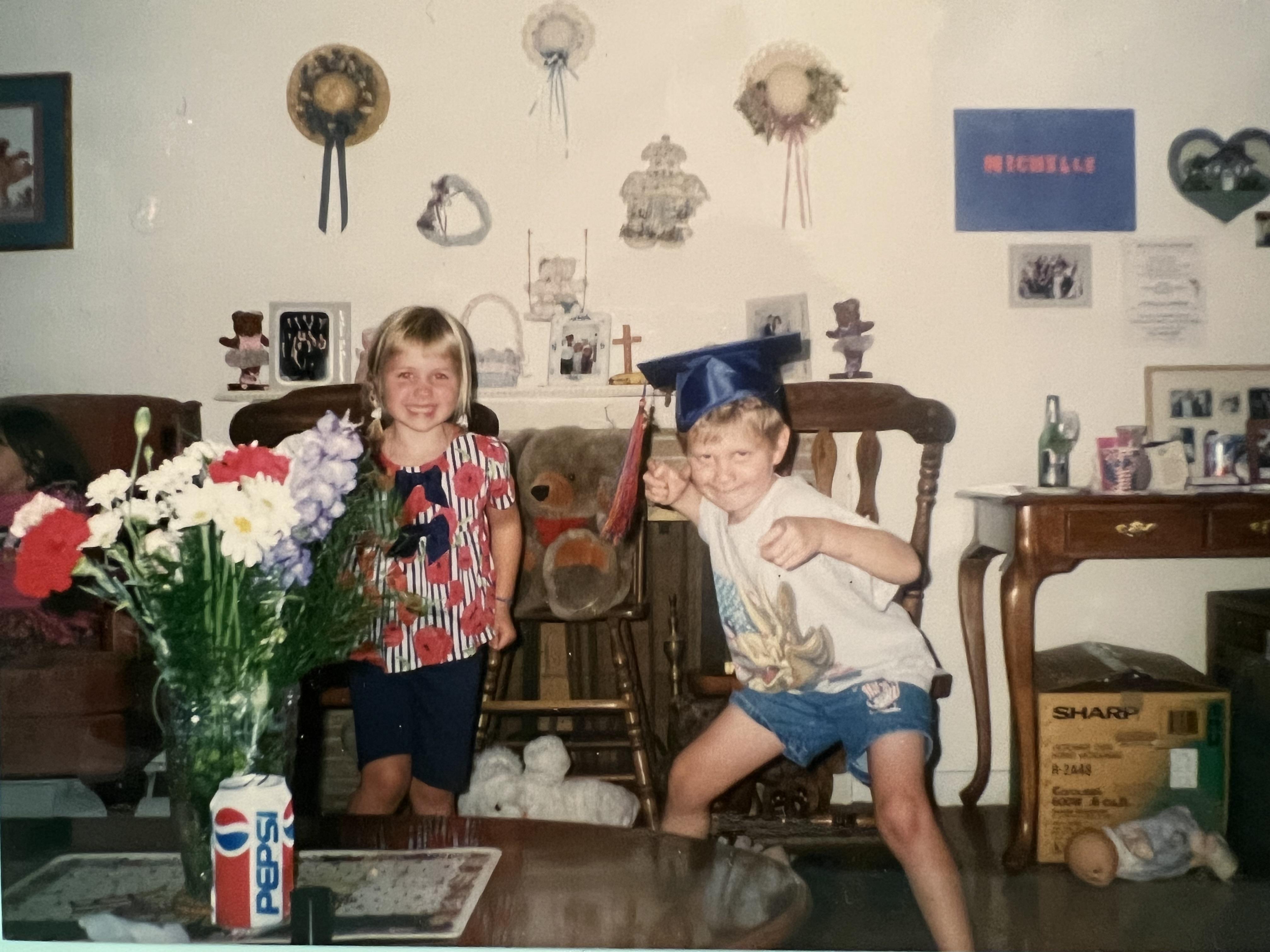 Myles wearing my high school …