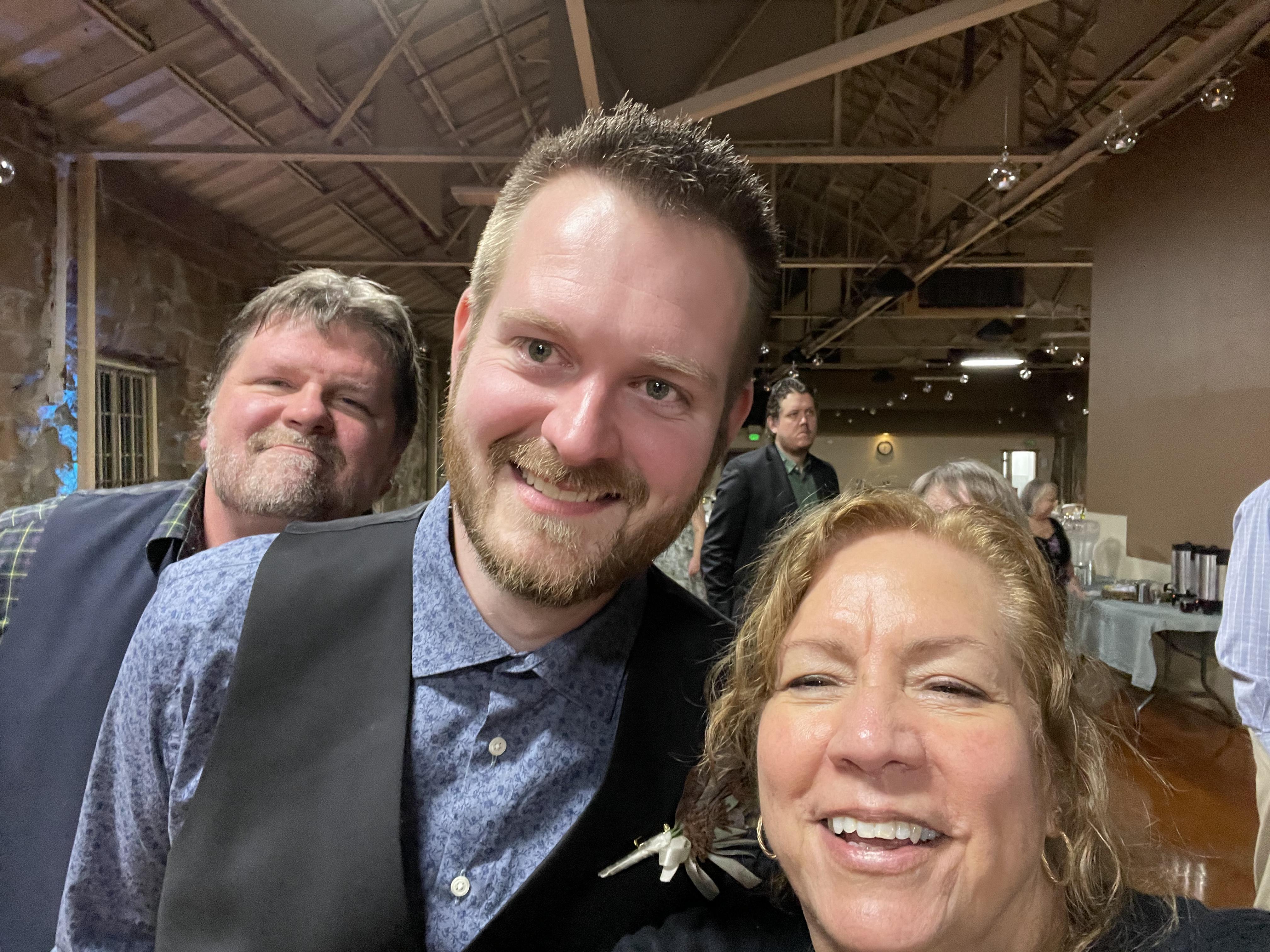 Myles and I….Dave photobombed…