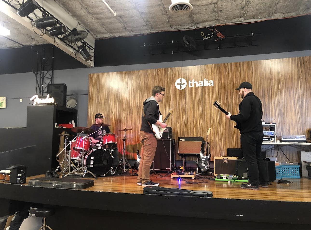 Jamming with the boys