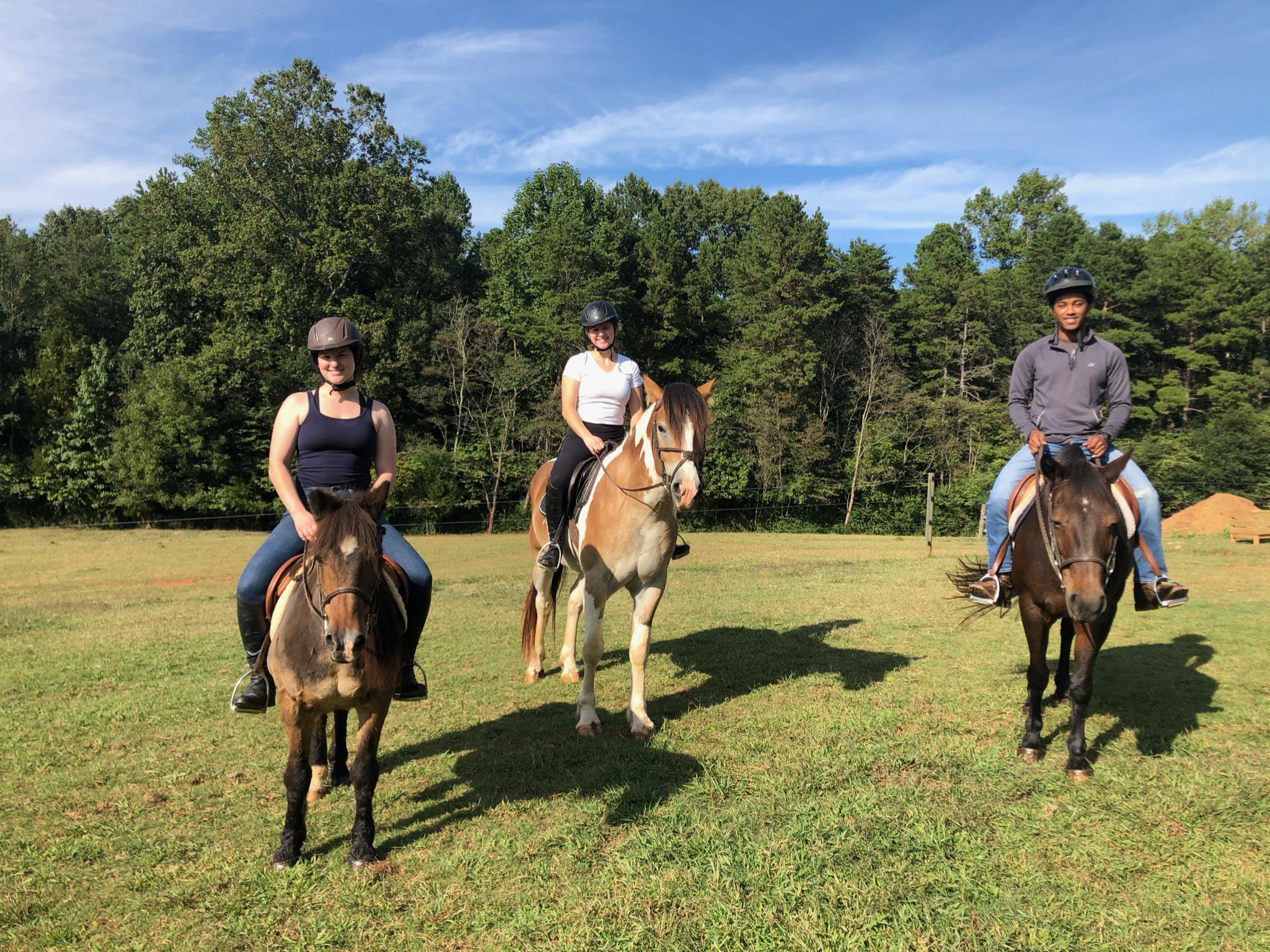 Horse back riding with Ket